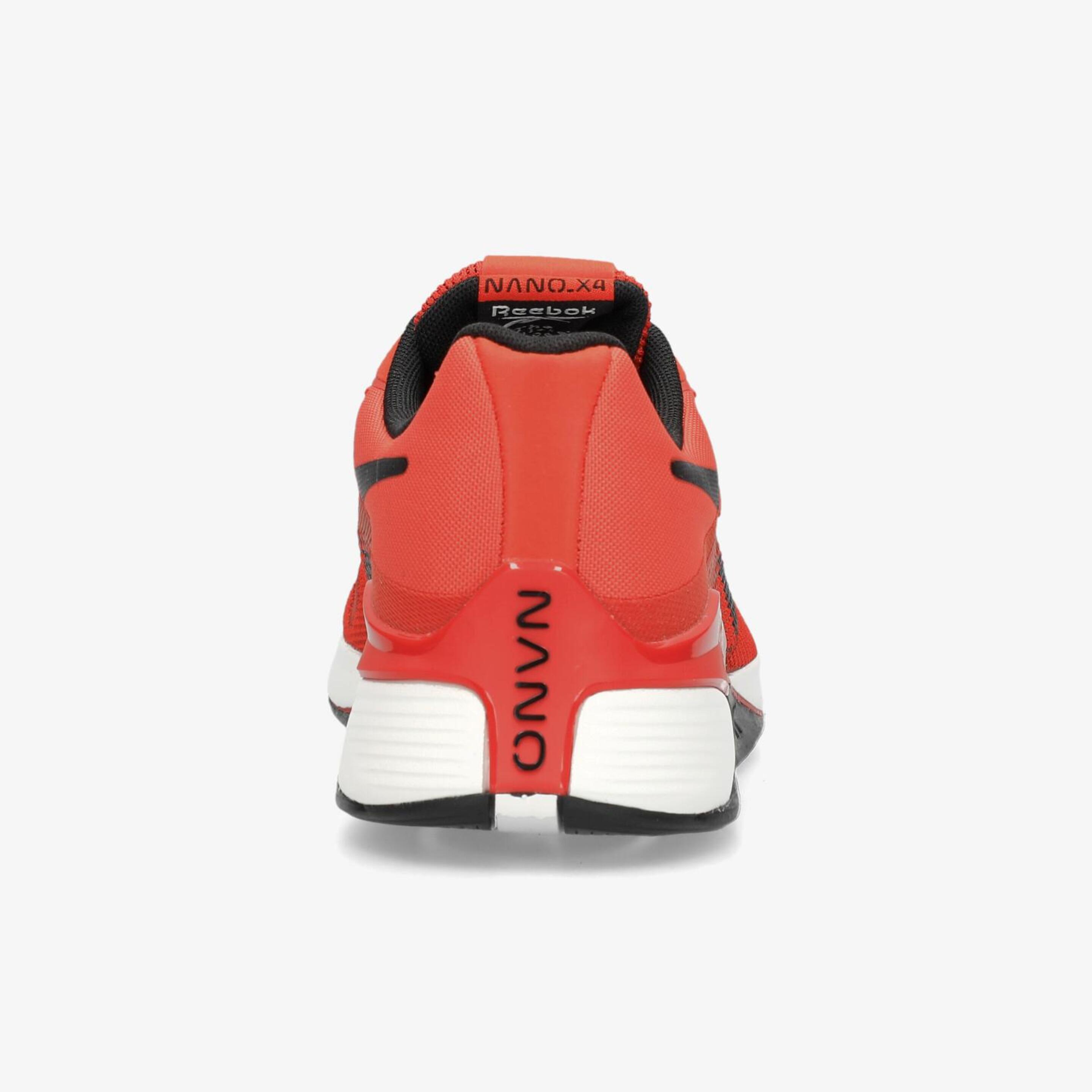 Reebok Nano X4 - Rojo - Zapatillas Fitness Hombre