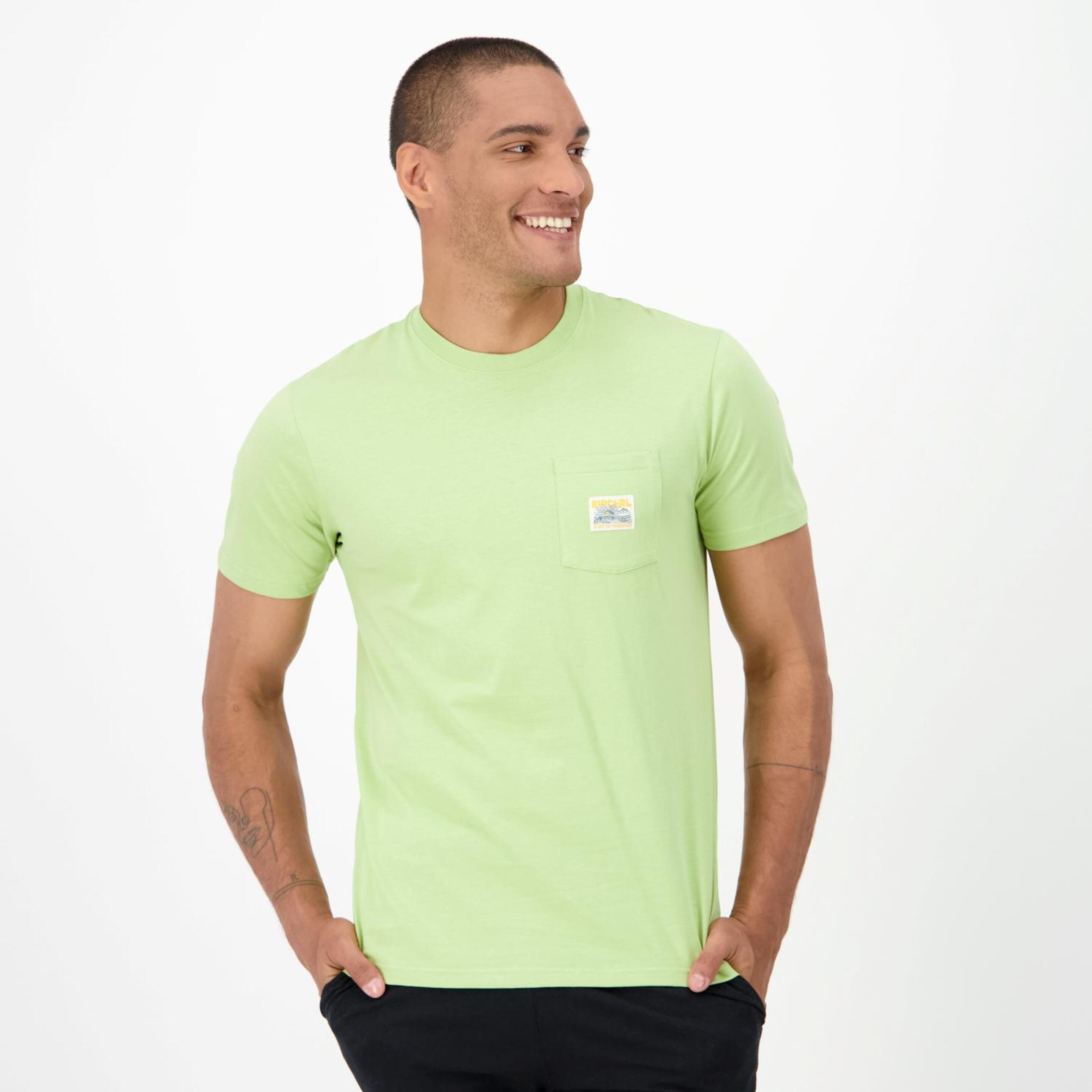 Camiseta Rip Curl - verde - Camiseta Hombre