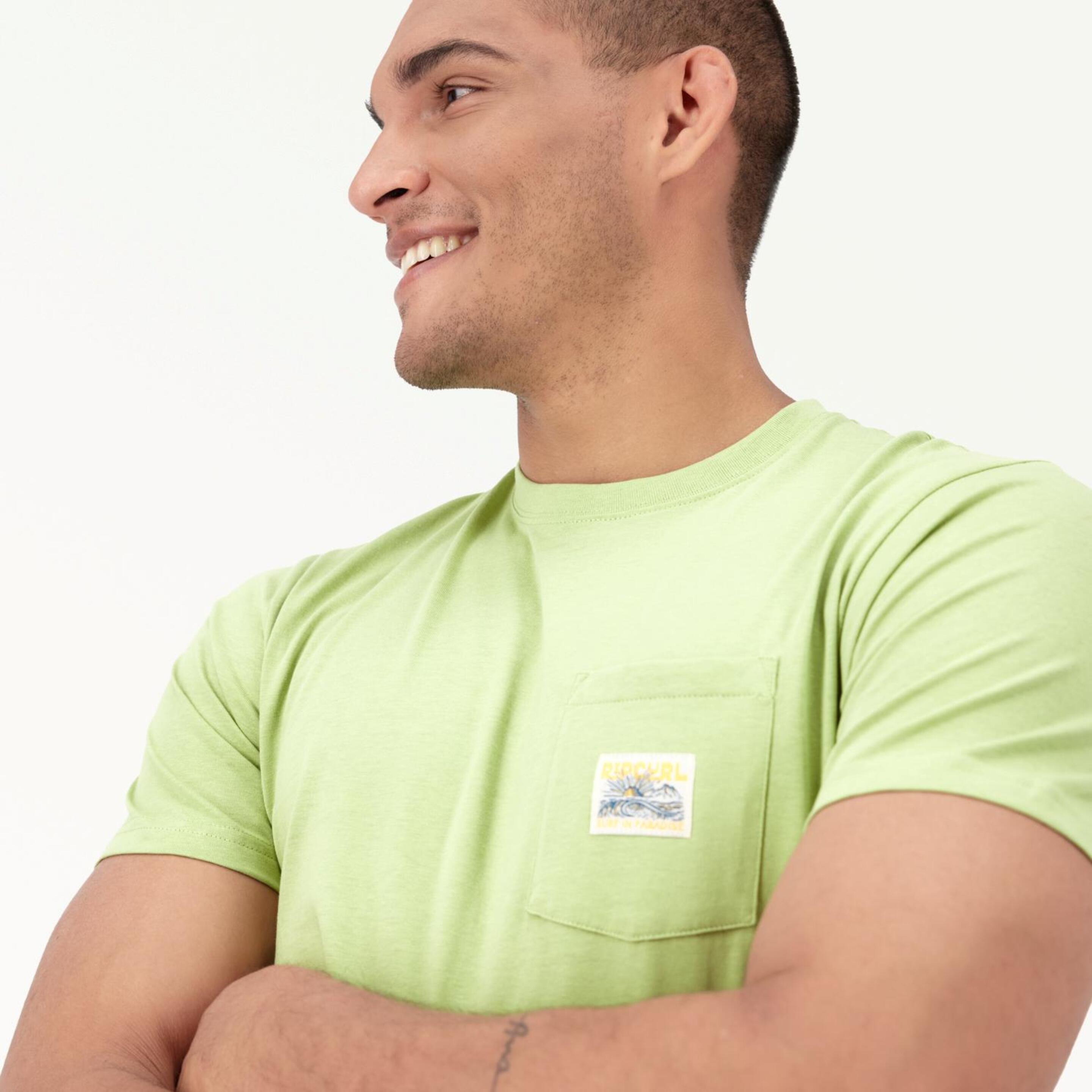 Camiseta Rip Curl - Verde - Camiseta Hombre