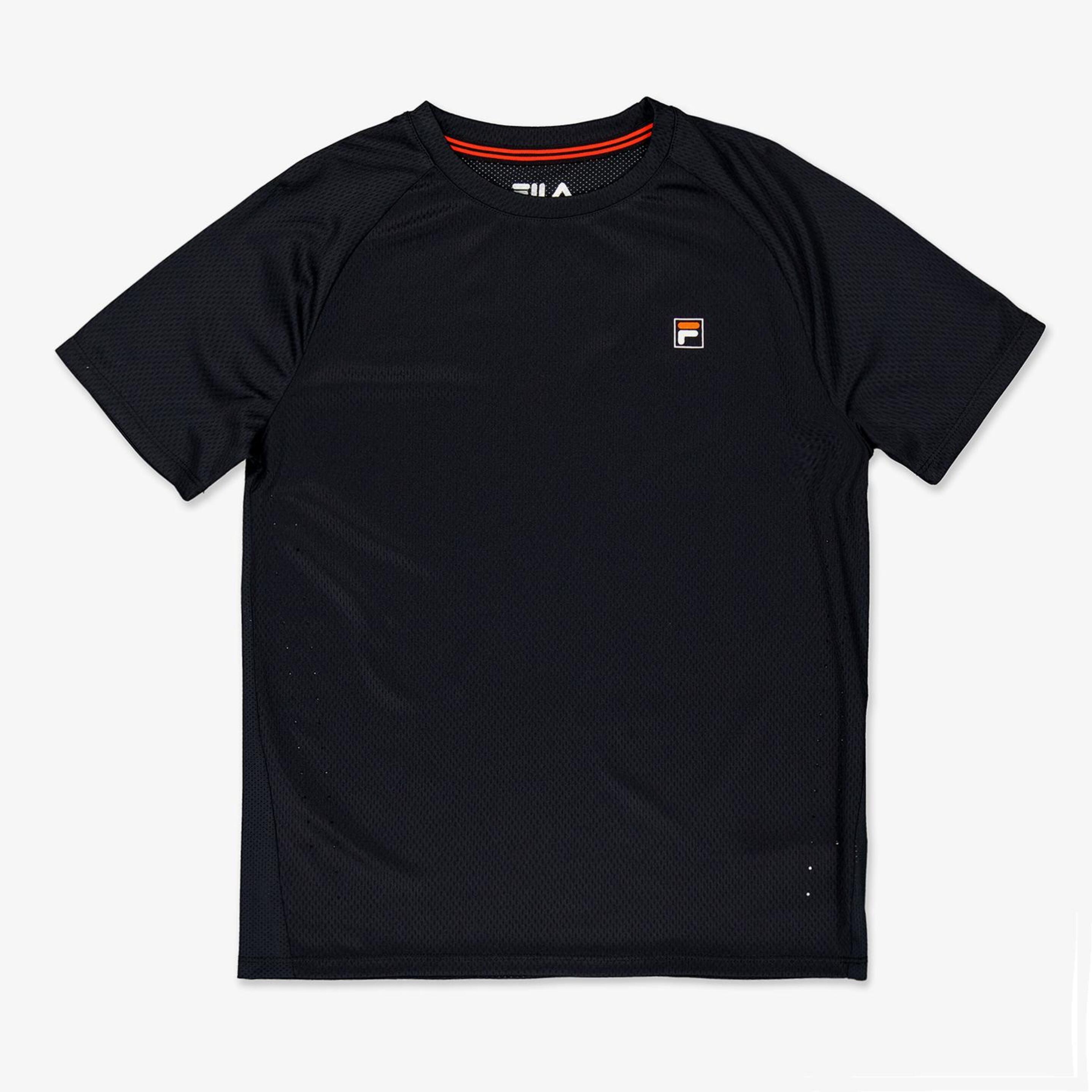 Camiseta Fila - negro - Camiseta Tenis Niño