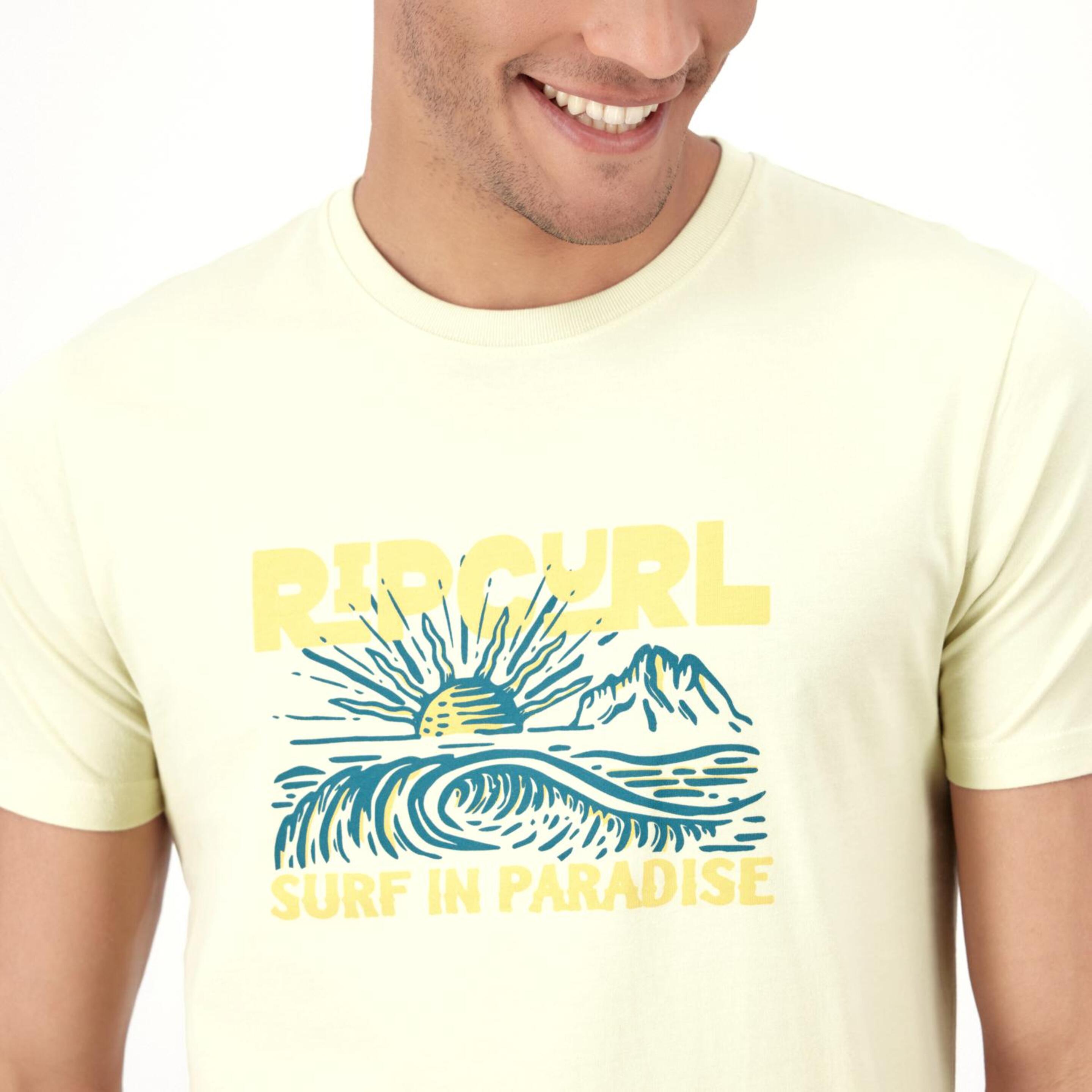 Camiseta Rip Curl - Amarillo - Camiseta Hombre