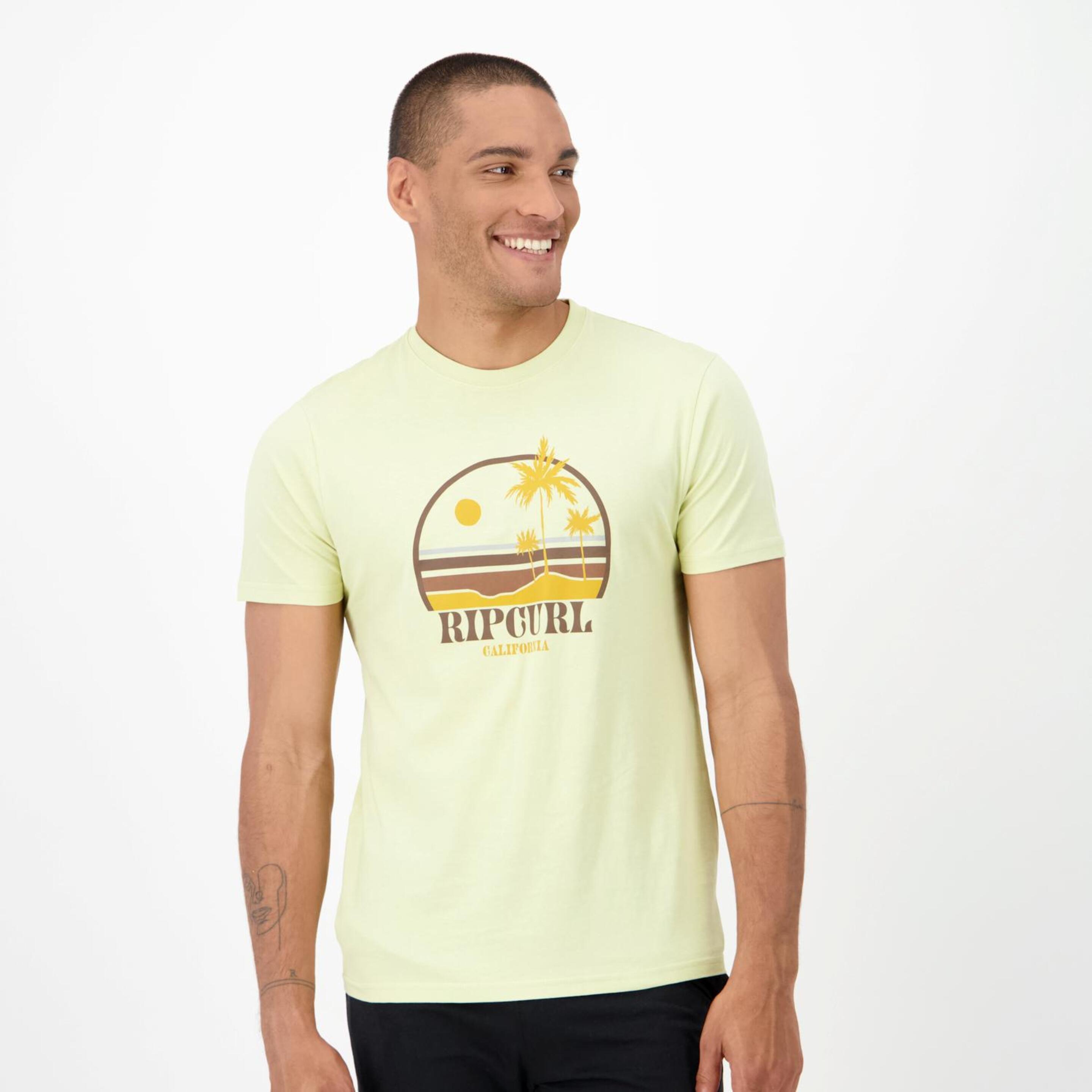 Camiseta Rip Curl - amarillo - Camiseta Hombre