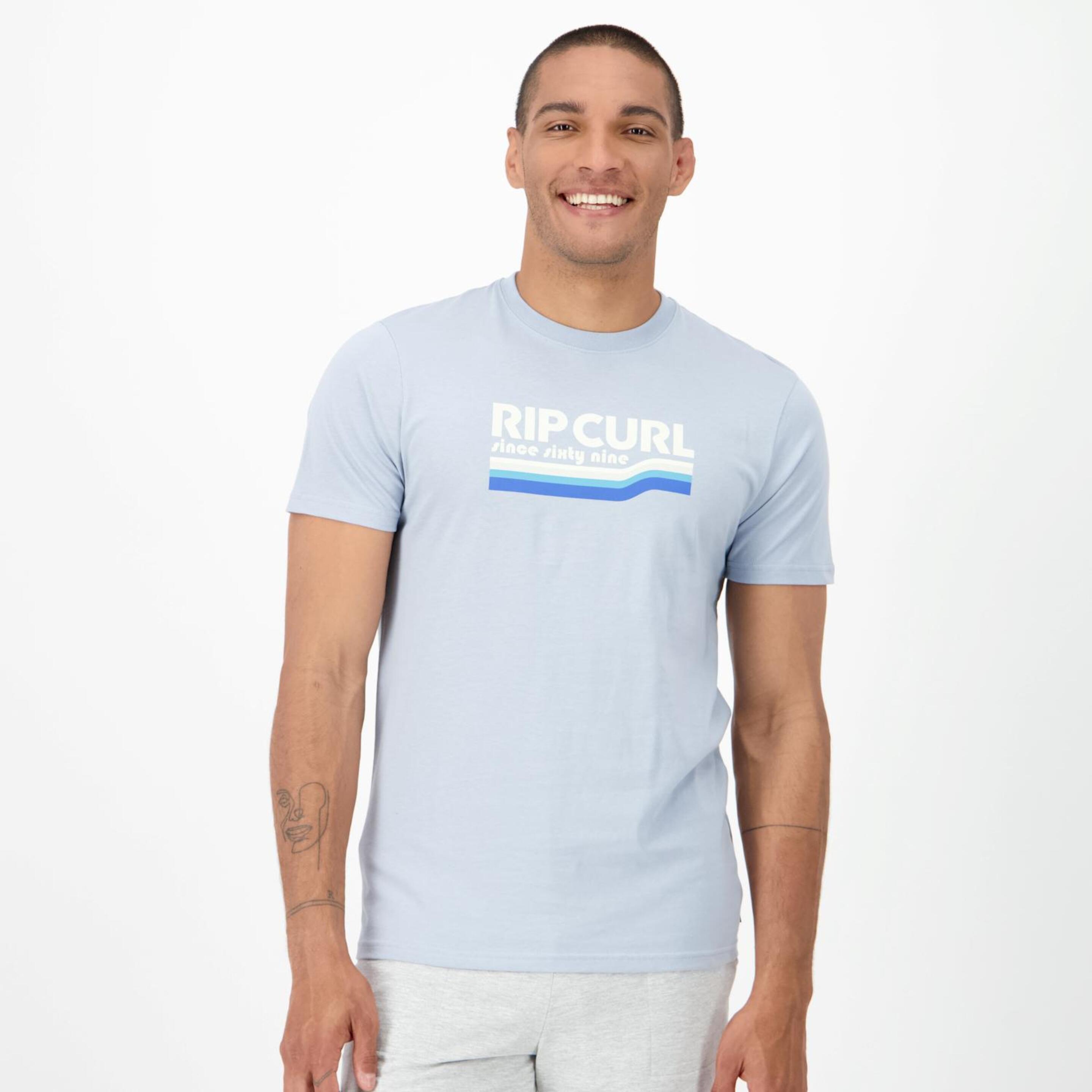 Camiseta Rip Curl - azul - Camiseta Hombre