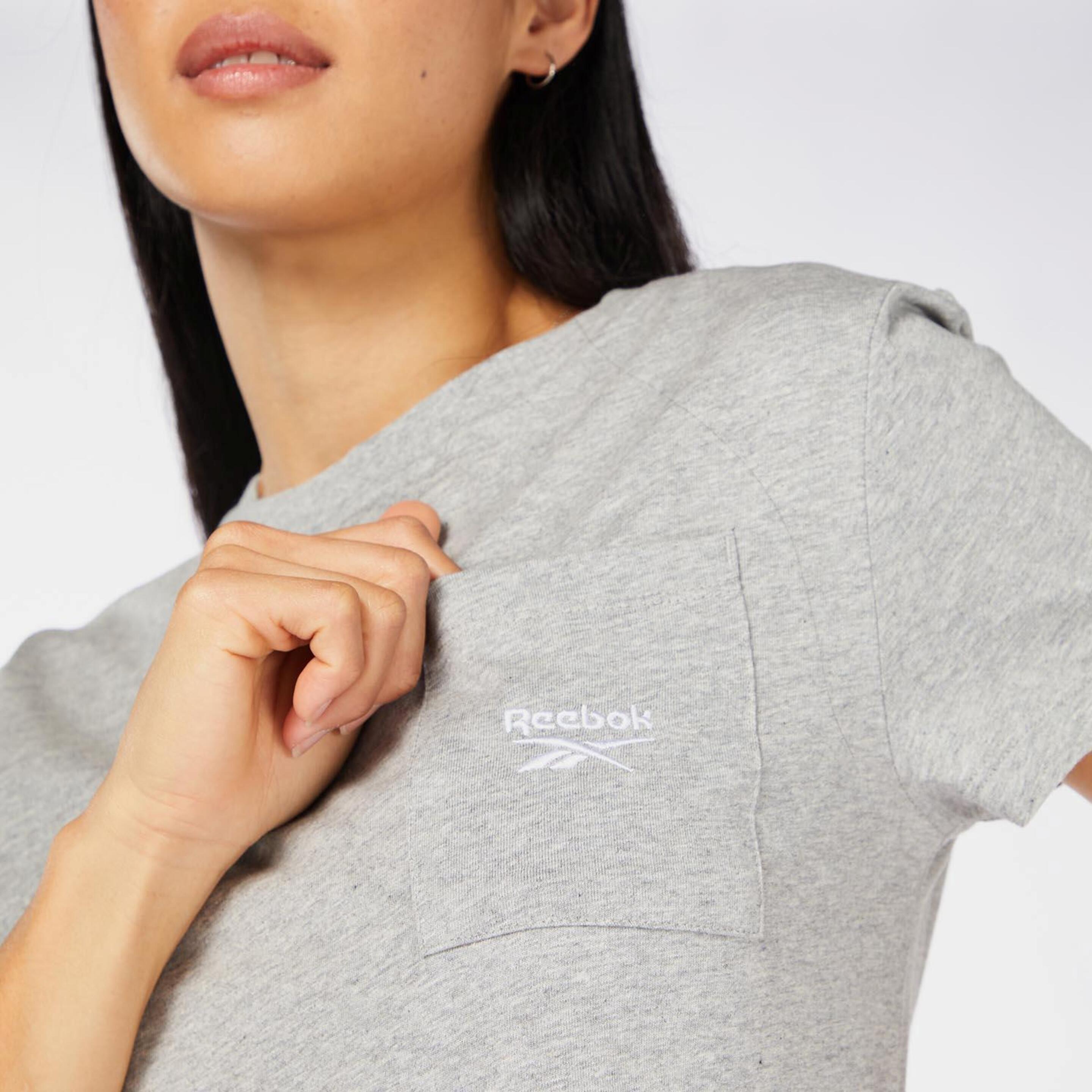 Reebok Identity Small Logo - Cinza - T-shirt Mulher | Sport Zone