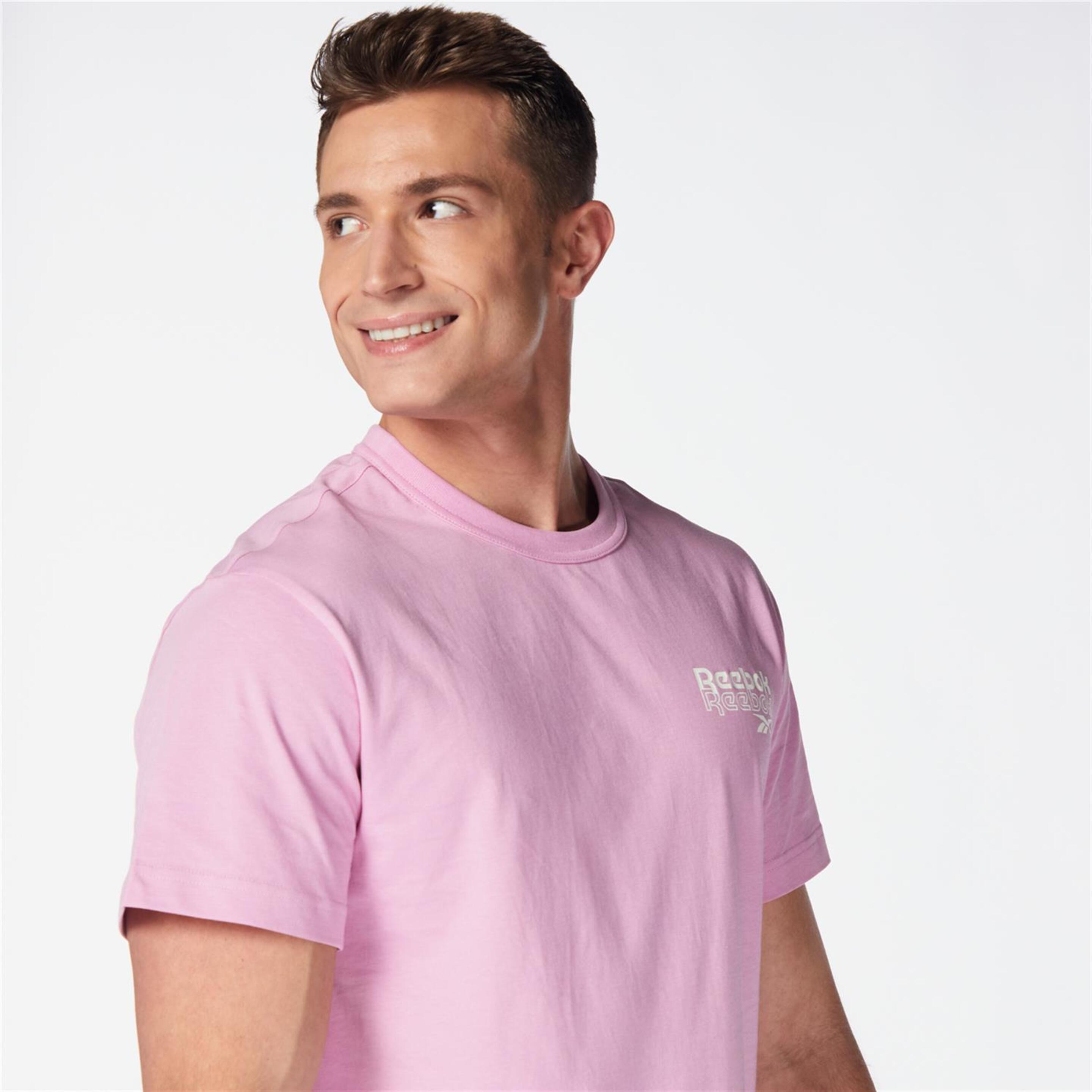 Reebok Ri - Rosa - Camiseta Hombre