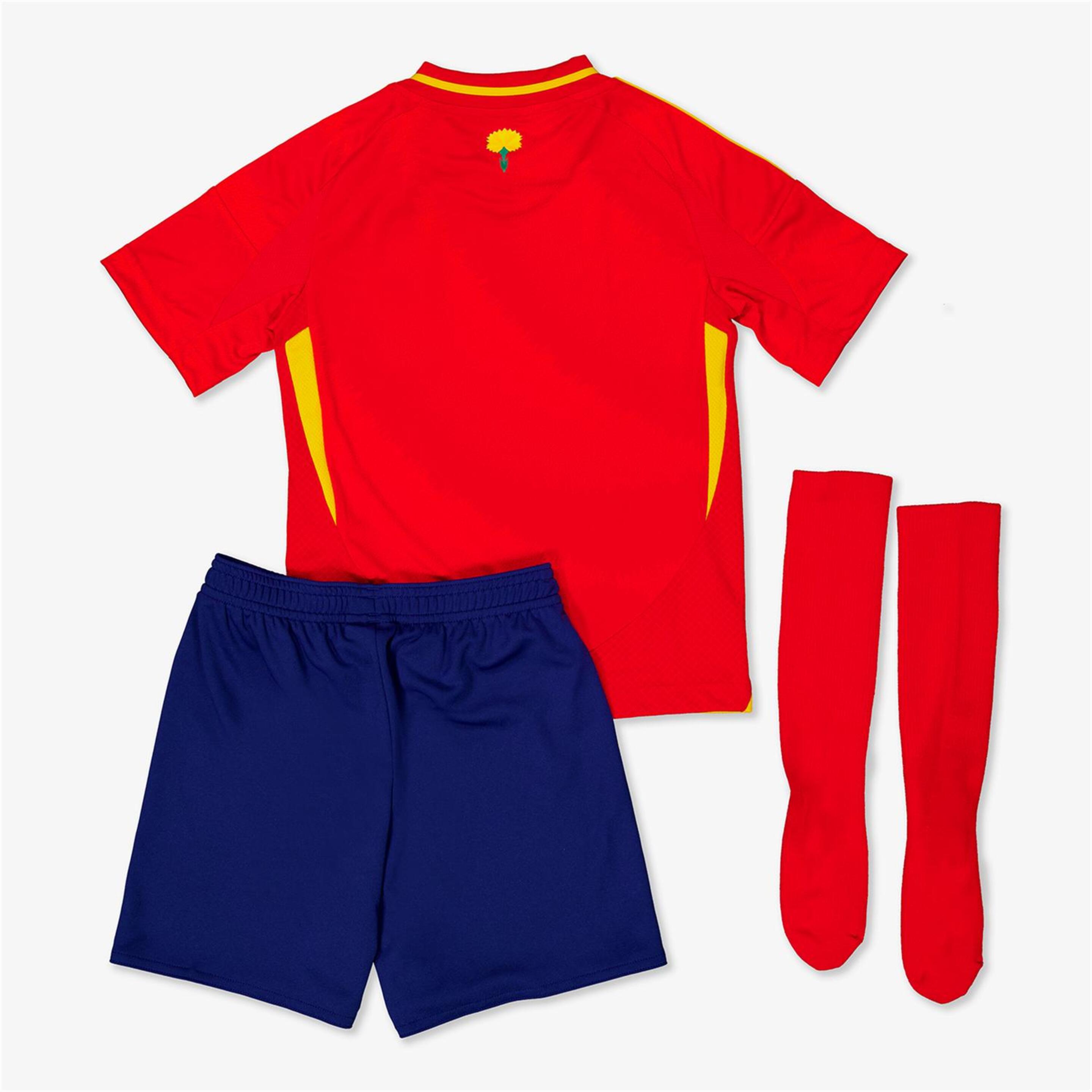 Conjunto Espanha 1º Equip. 2024 - Vermelho - Futebol Criança | Sport Zone