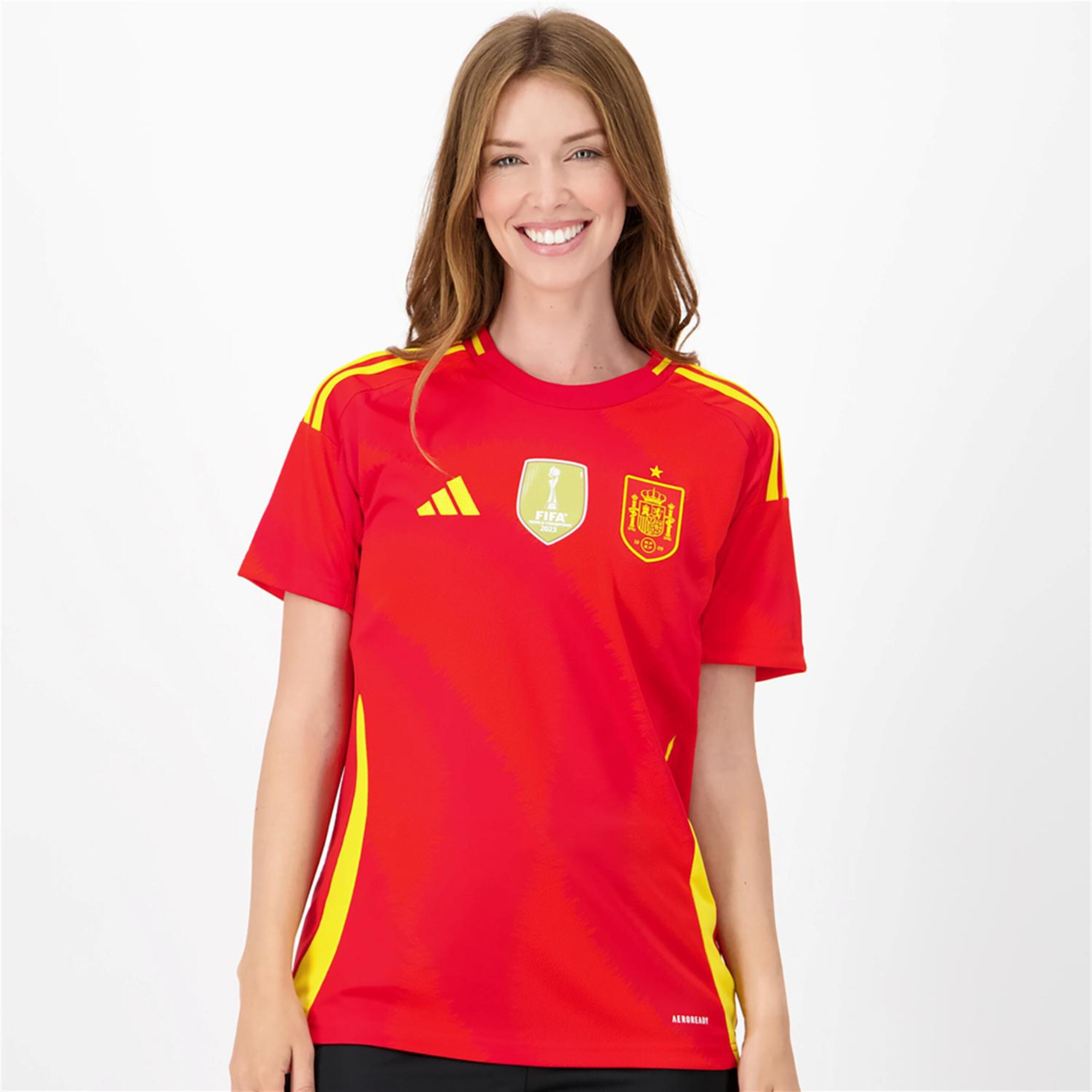 Camiseta Selección Española 24/25 - rojo - Fútbol Mujer