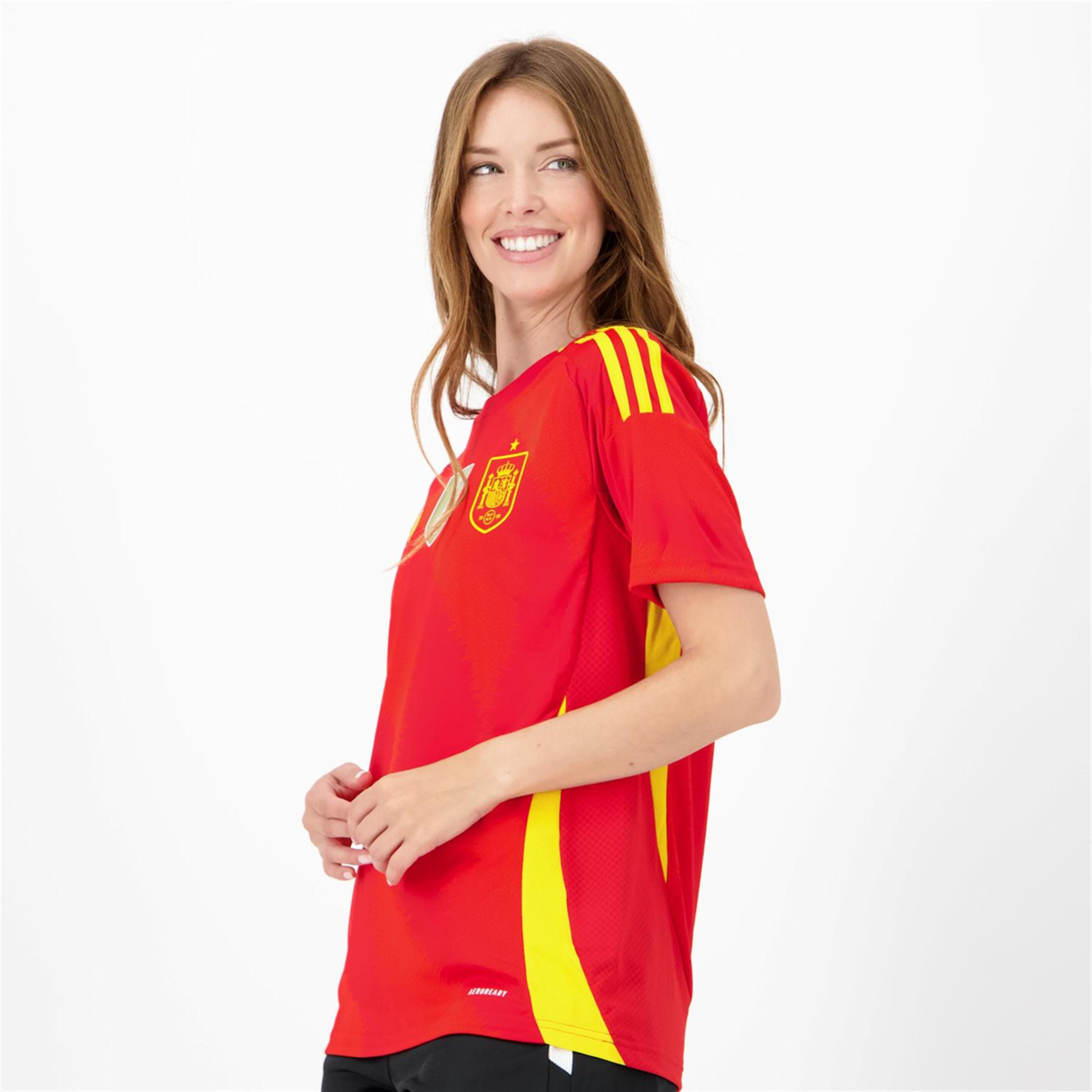 Camiseta Selección Española 24/25 - Rojo - Camiseta Fútbol Mujer