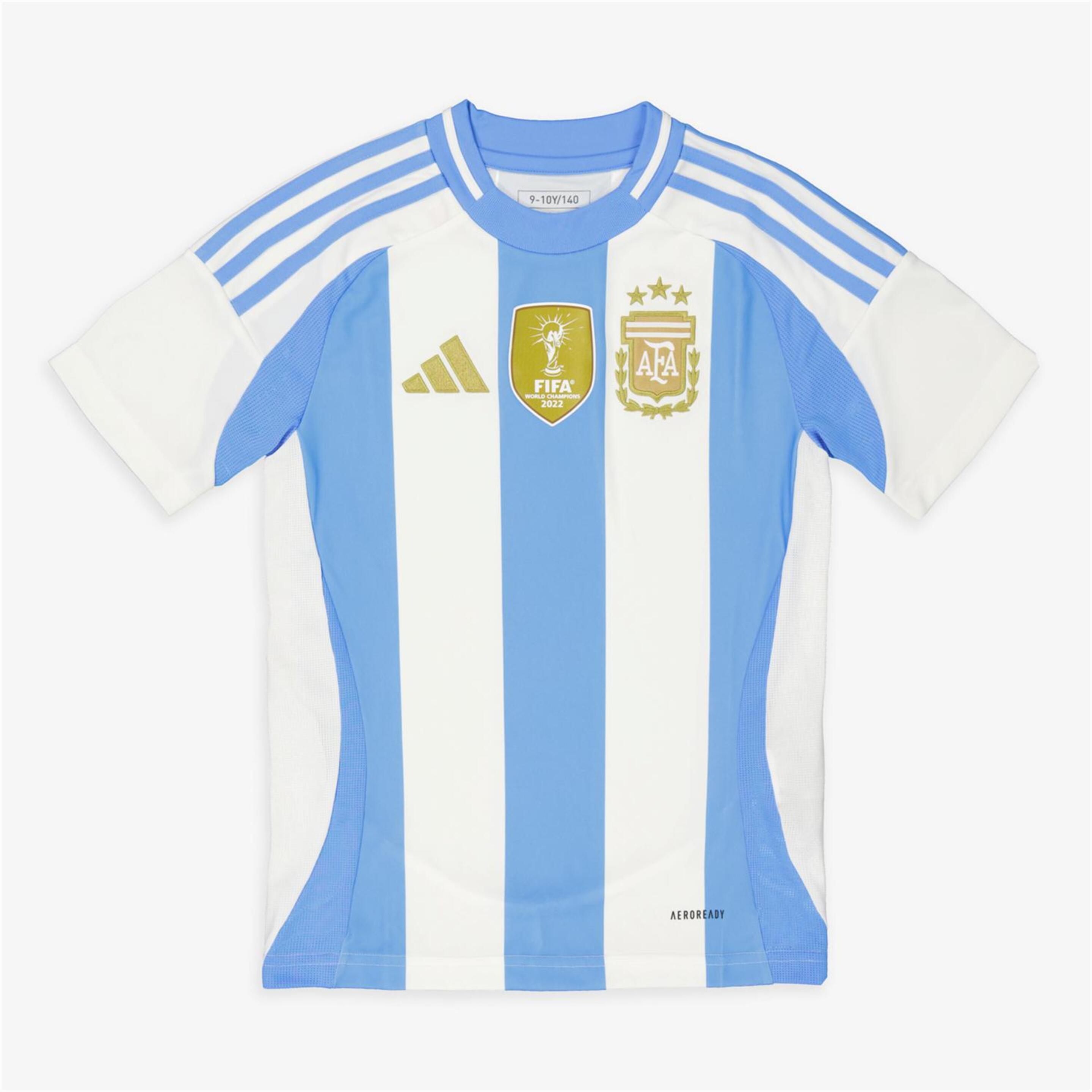 Camiseta Argentina 1ª Equip. 2024 - blanco - Fútbol Hombre