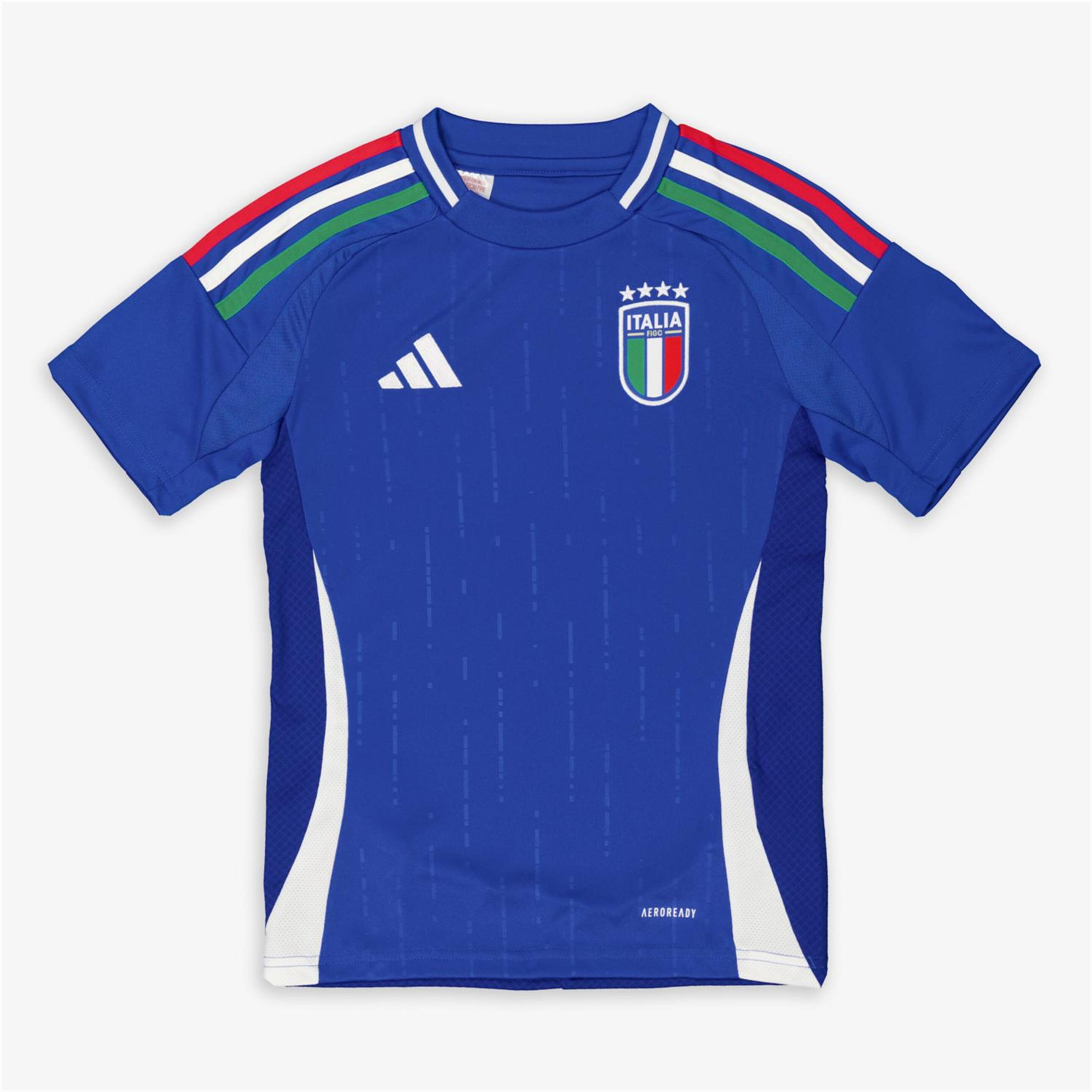 Camisola Itália 1º Equip. 2024 - azul - Futebol Júnior