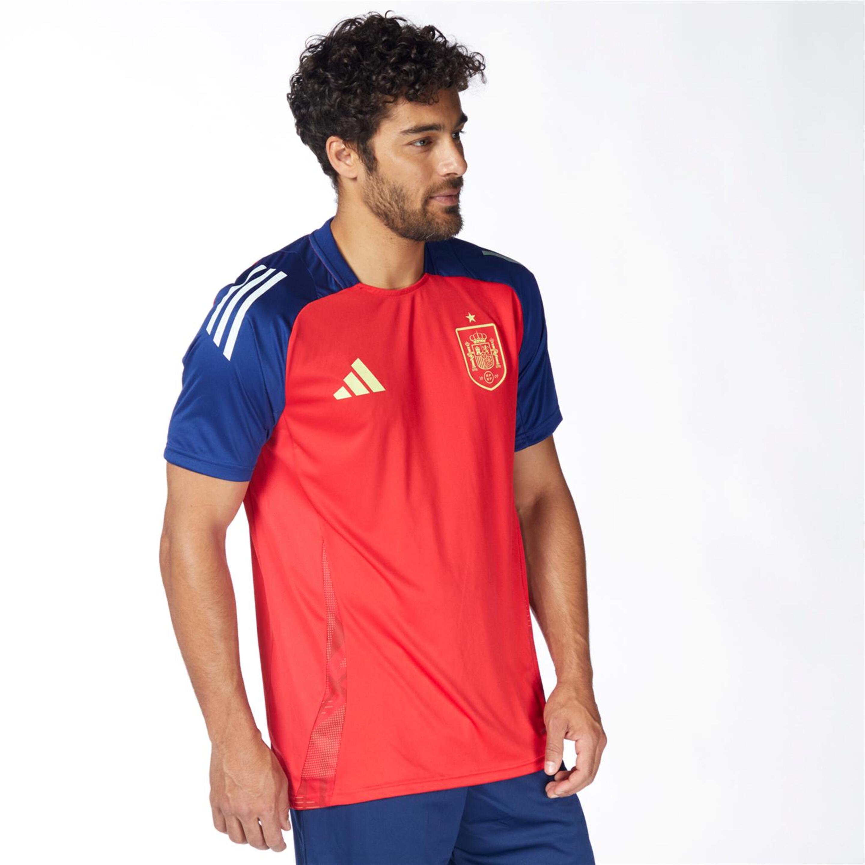 Camiseta España Entreno 2 24/25 - Rojo - Camiseta Fútbol Hombre