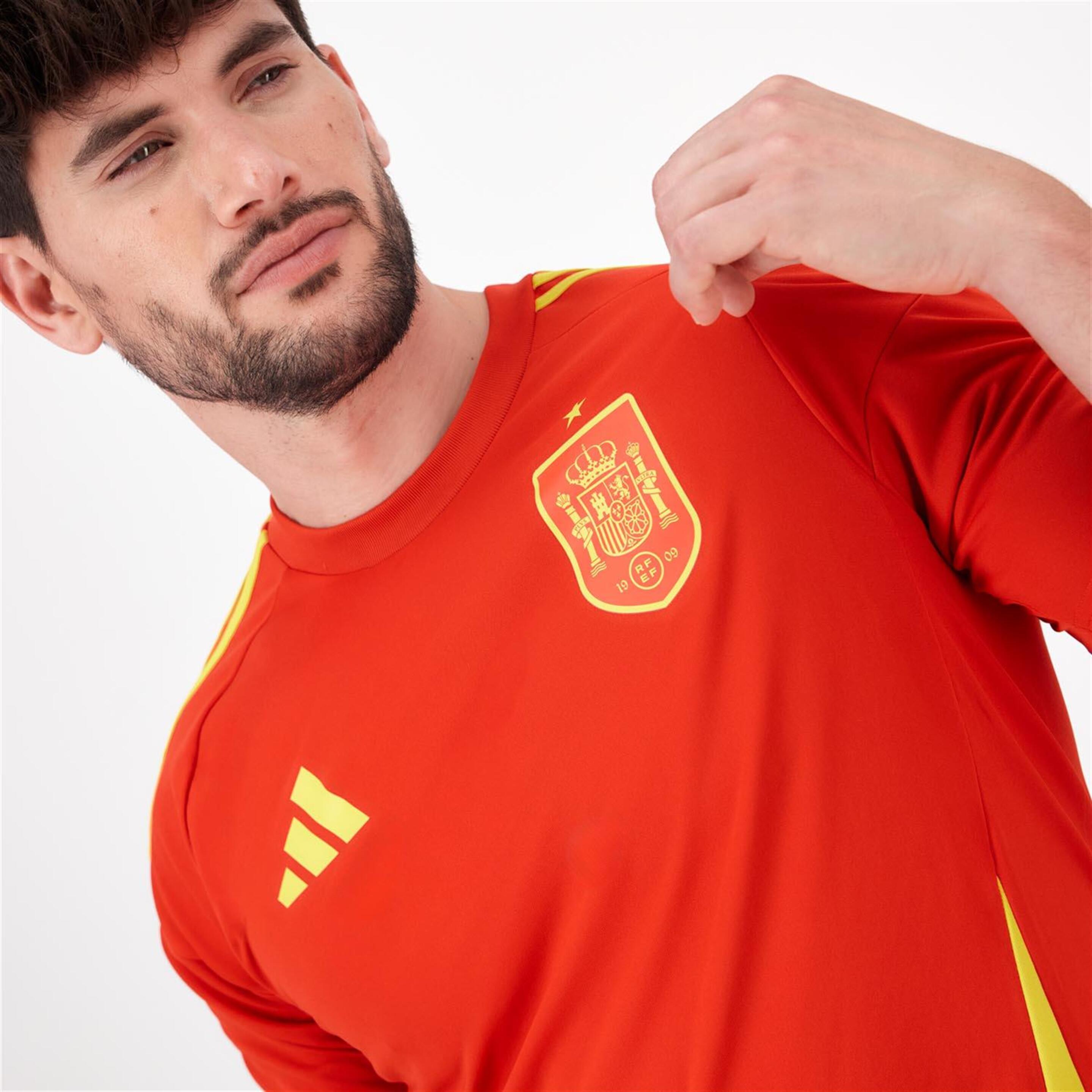 Camiseta España 2ª Equip. 24/25 - Rojo - Fútbol Hombre