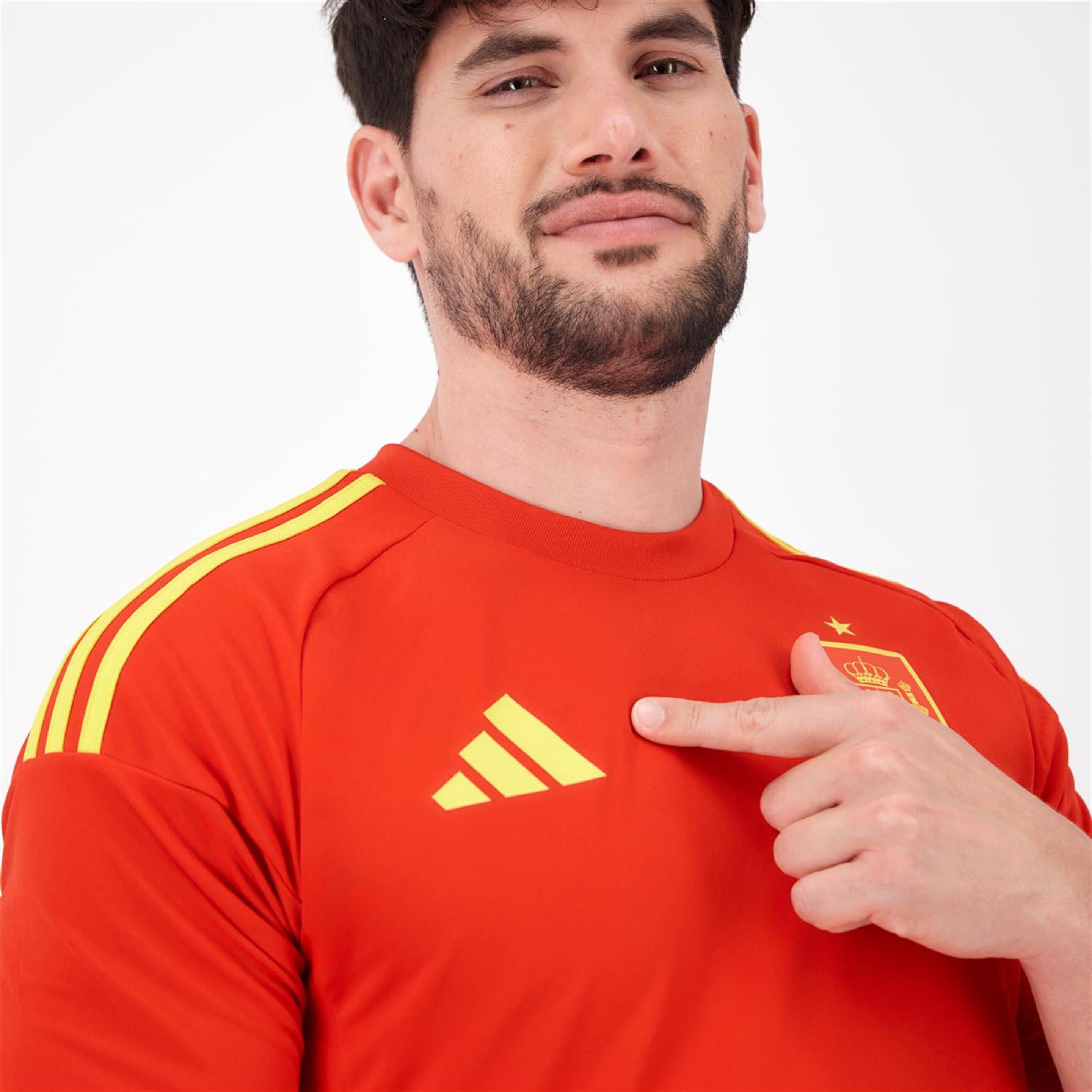 Camiseta España 2ª Equip. 24/25 - Rojo - Fútbol Hombre