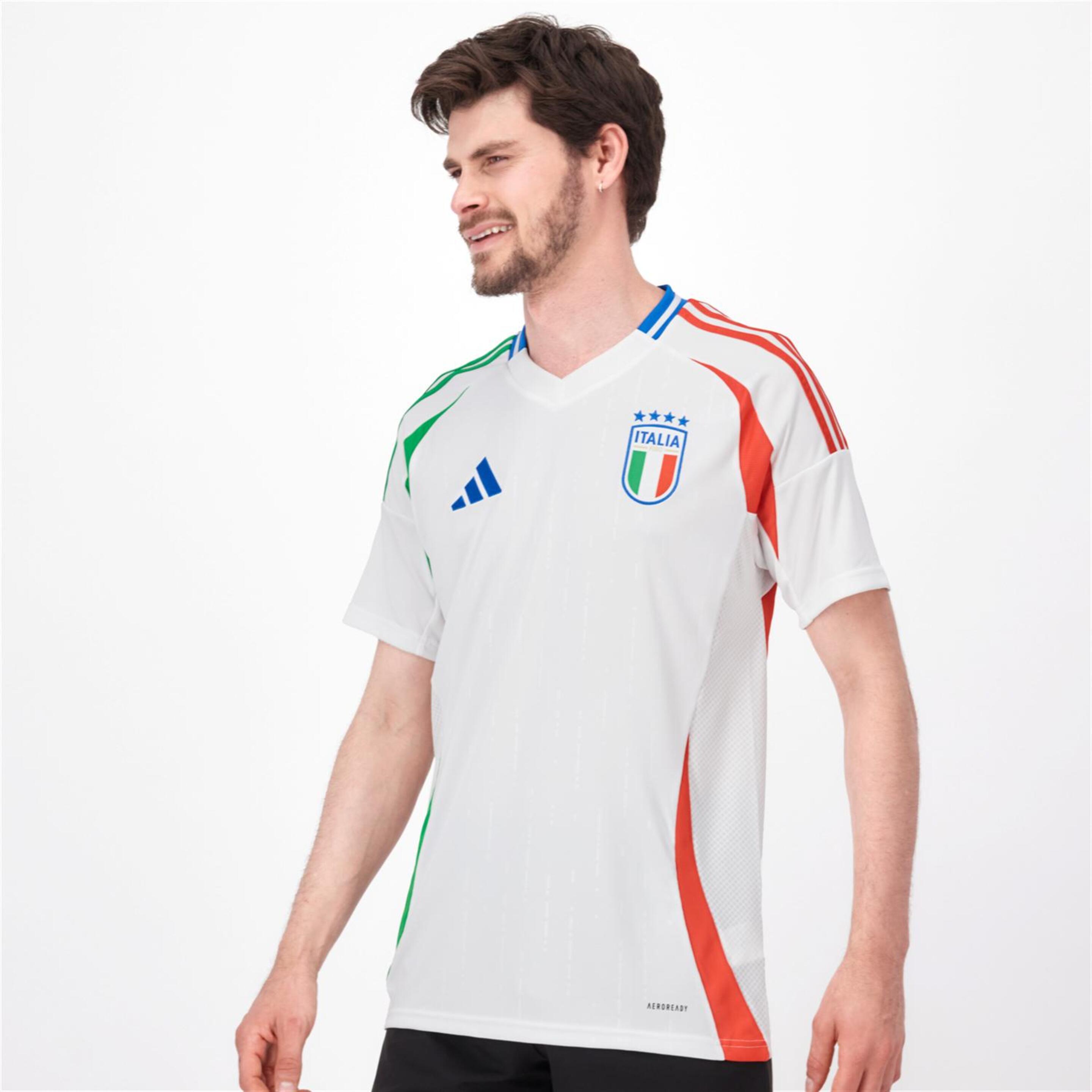 Camiseta Italia 2ª Equip. 2024 - Blanco - Fútbol Hombre | Sprinter