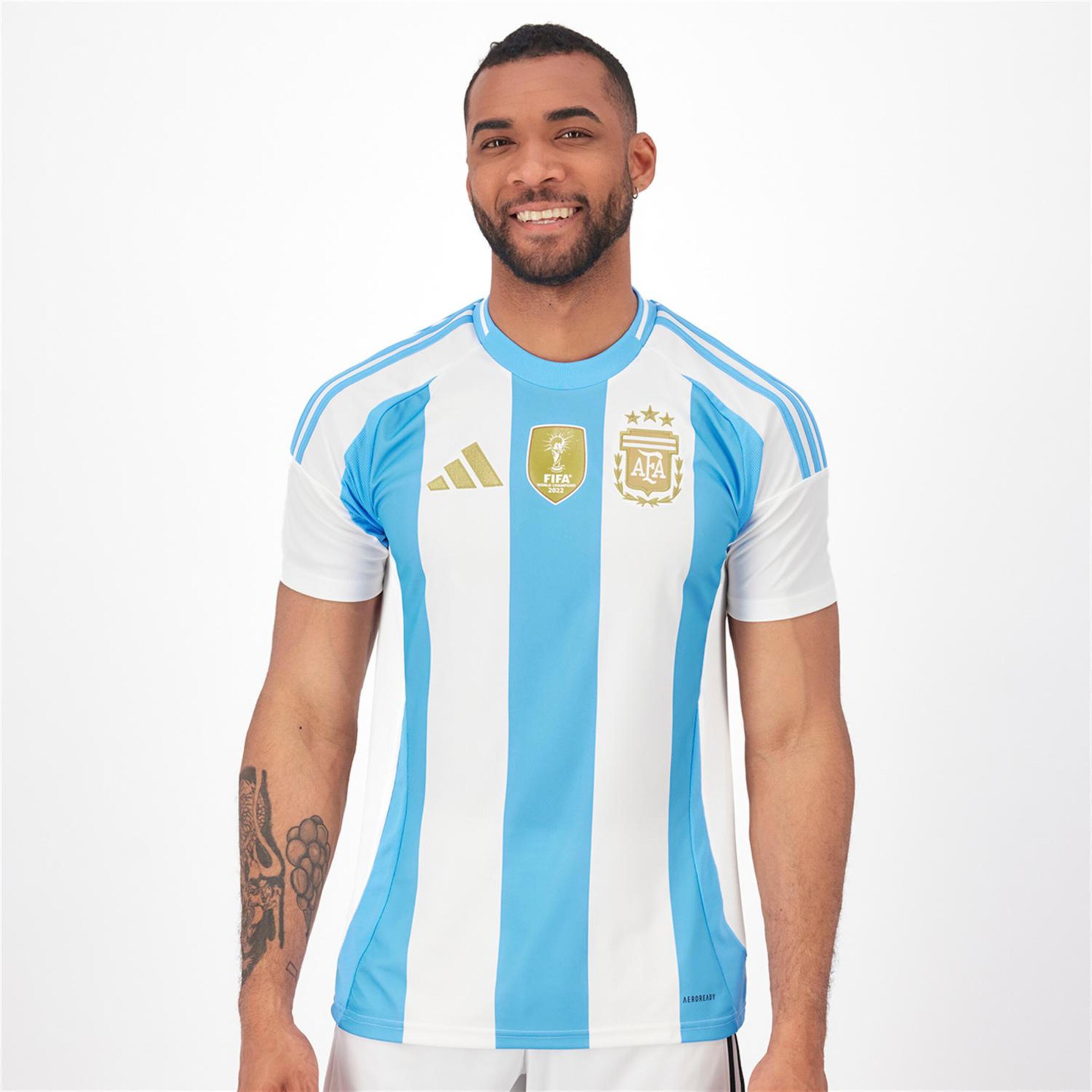 Camiseta Argentina 1ª Equipación 2024 - blanco - Fútbol Hombre