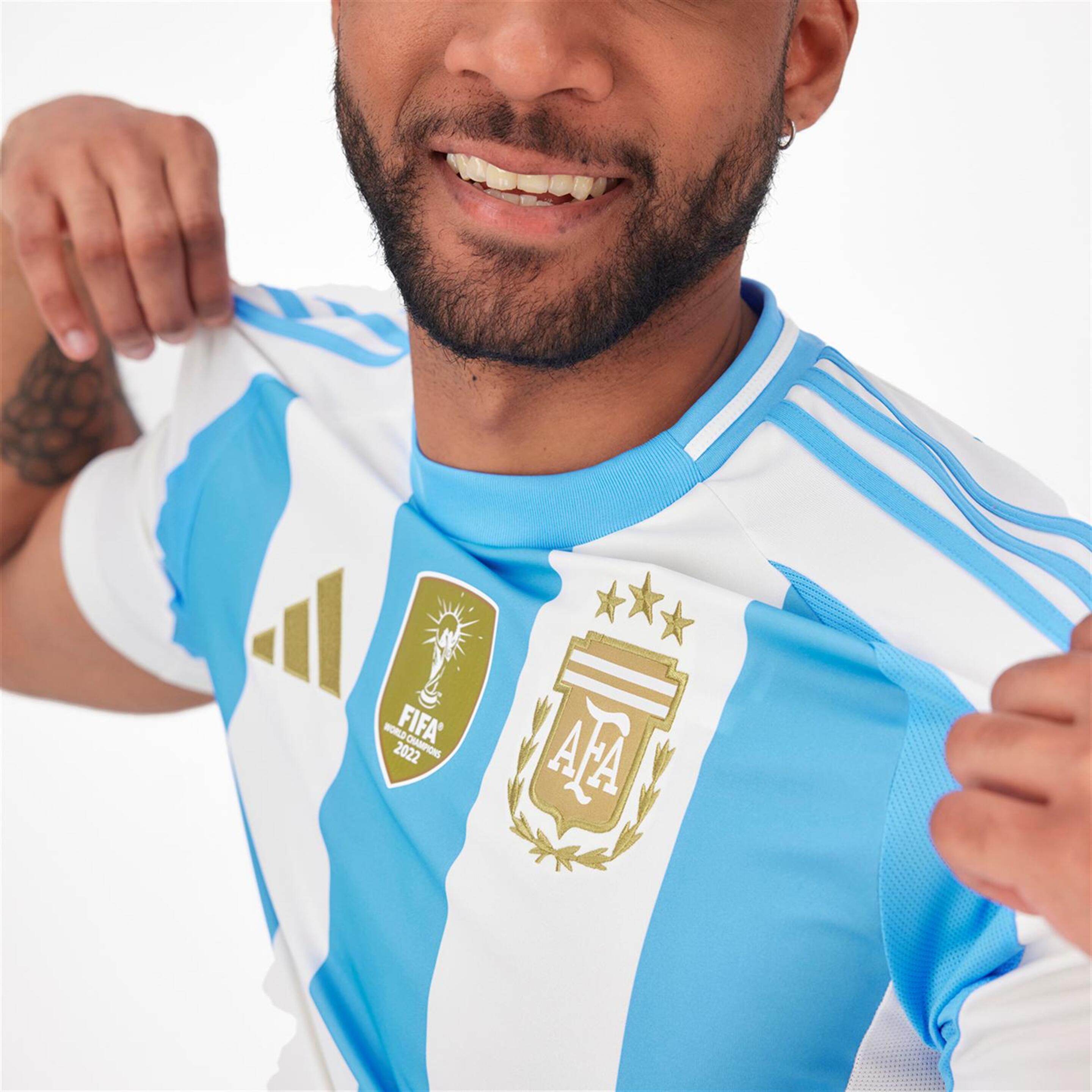 Camiseta Argentina 1ª Equipación 2024 - Blanco - Fútbol Hombre