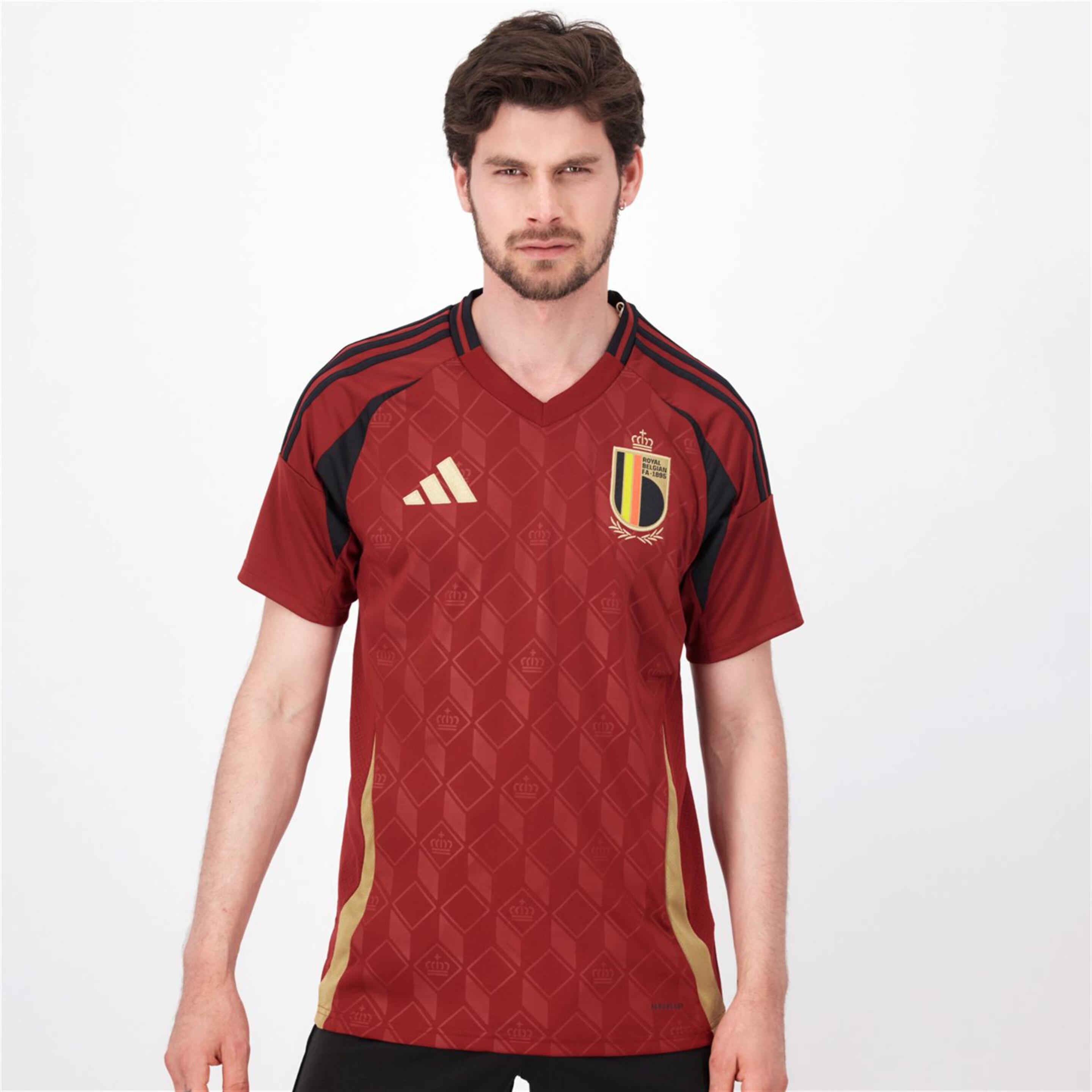 Camiseta Bélgica 1ª Equip. - rojo - Fútbol Hombre