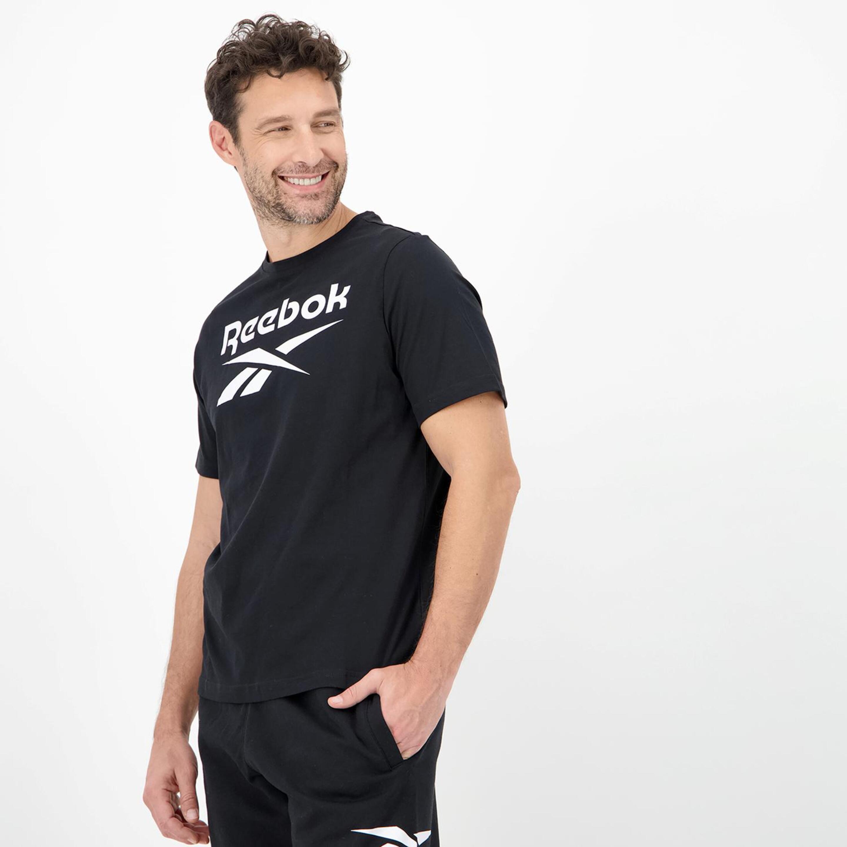 Reebok Identity - Negro - Camiseta Hombre  | Sprinter