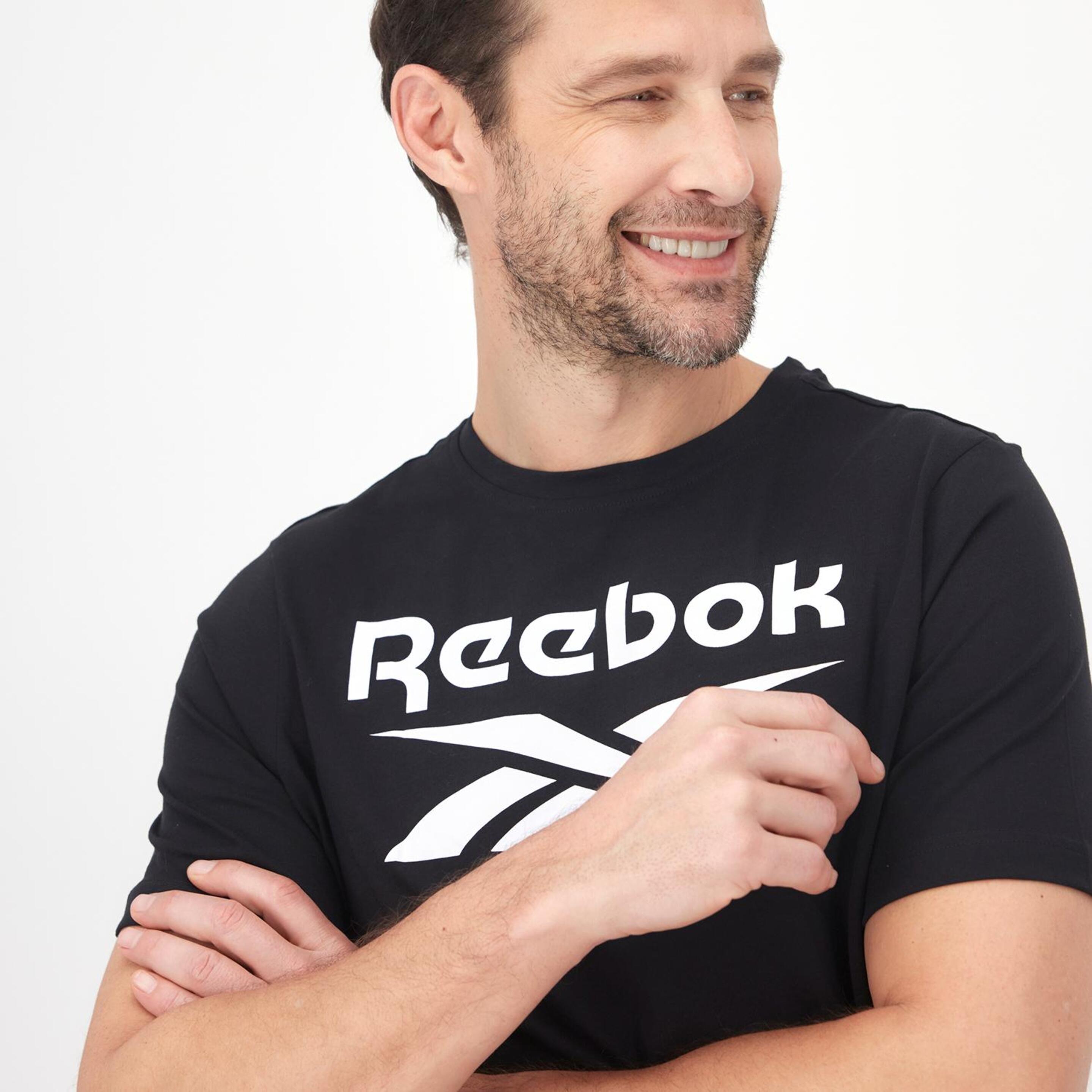 Reebok Identity - Negro - Camiseta Hombre  | Sprinter