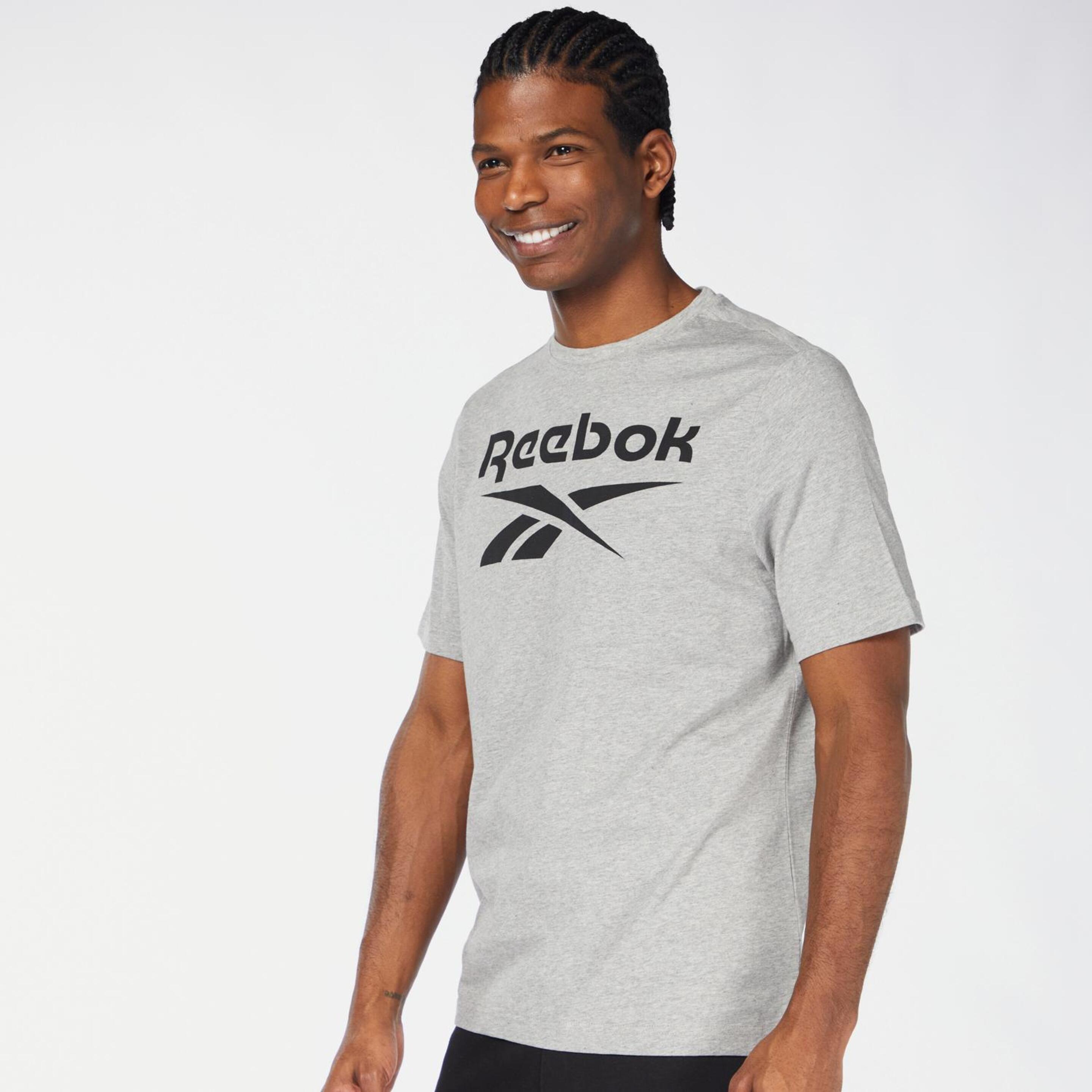 Reebok Identity - Gris - Camiseta Hombre  | Sprinter