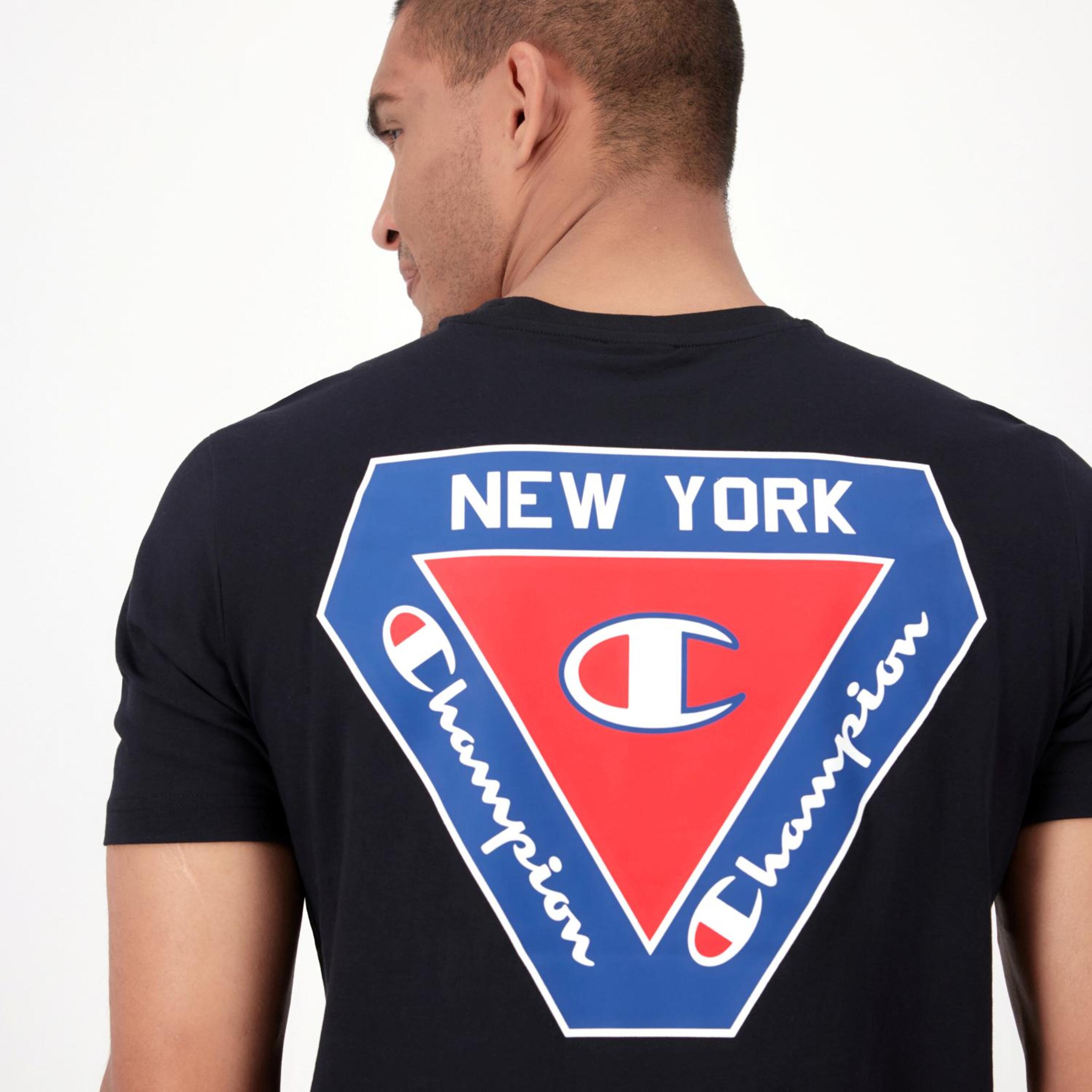 Champion Baseball - Negro - Camiseta Hombre