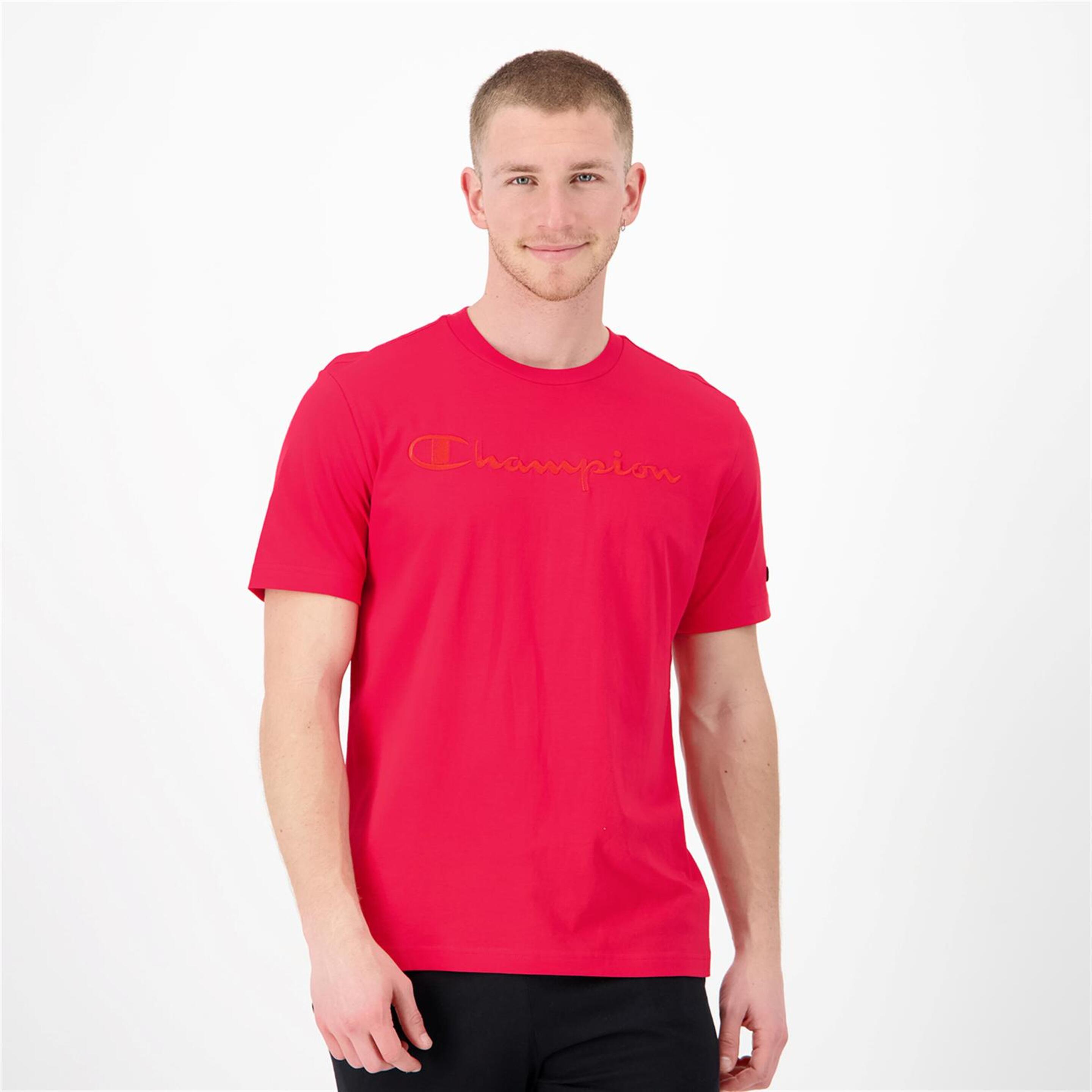 Champion Tonal - rojo - Camiseta Hombre