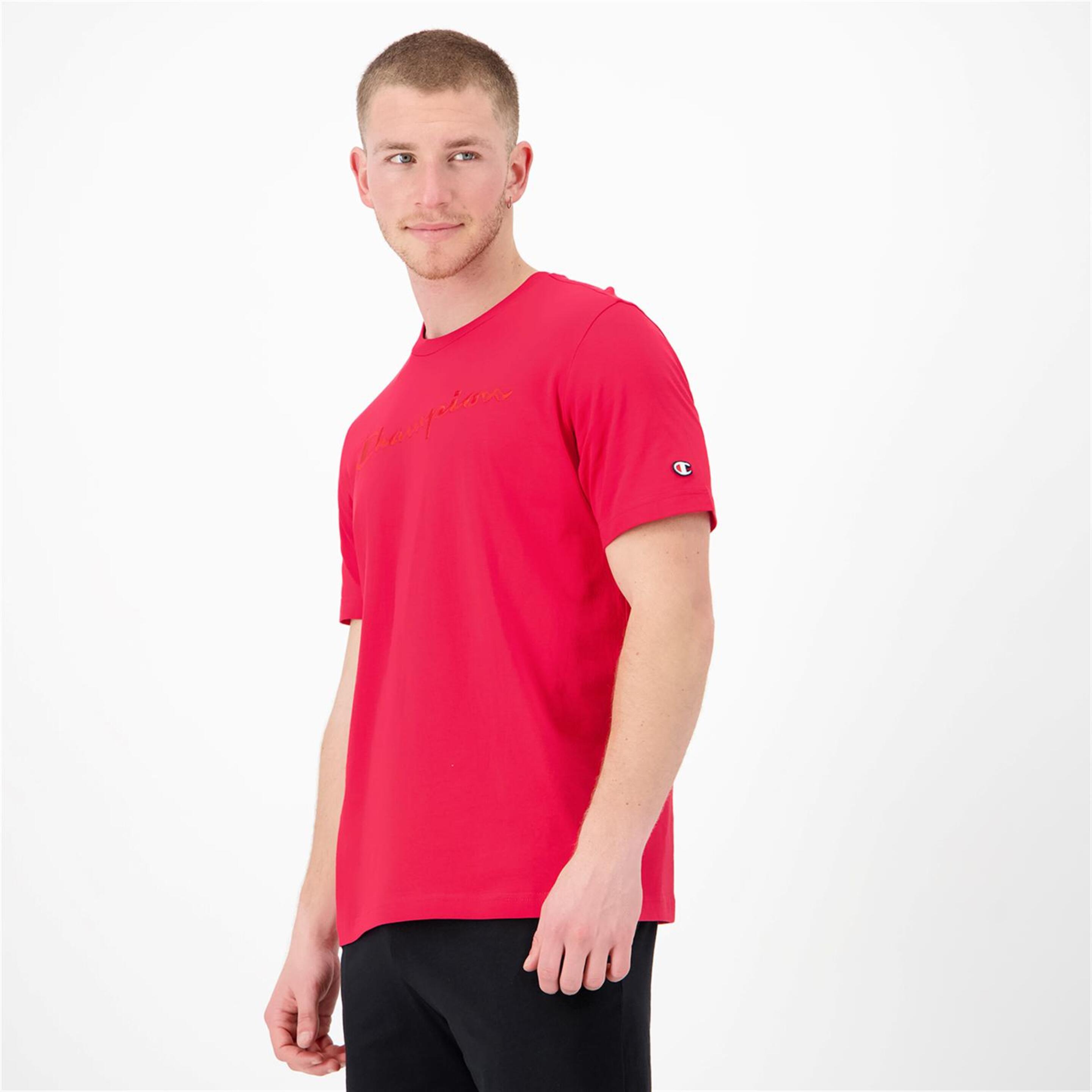 Champion Tonal - Rojo - Camiseta Hombre