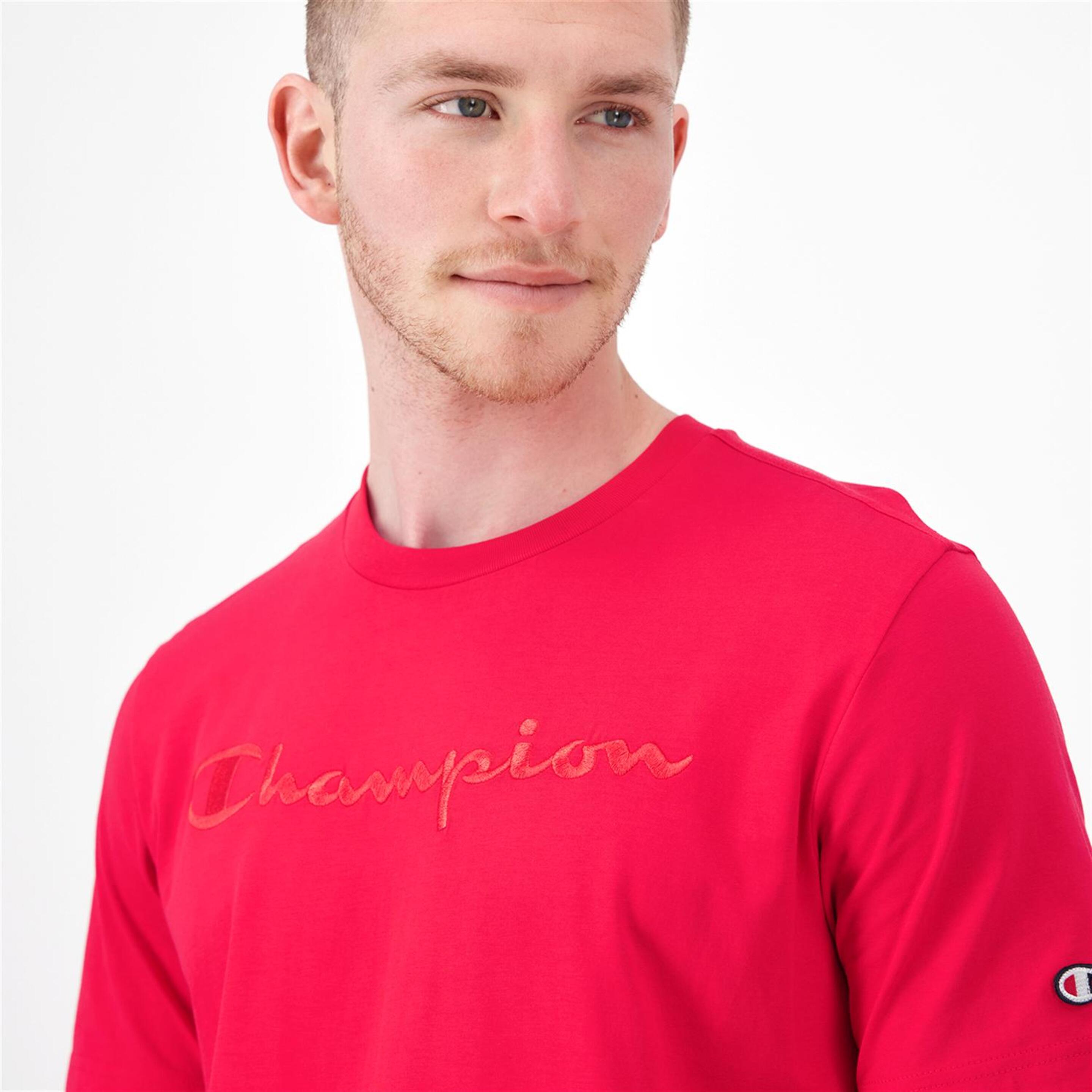 Champion Tonal - Rojo - Camiseta Hombre