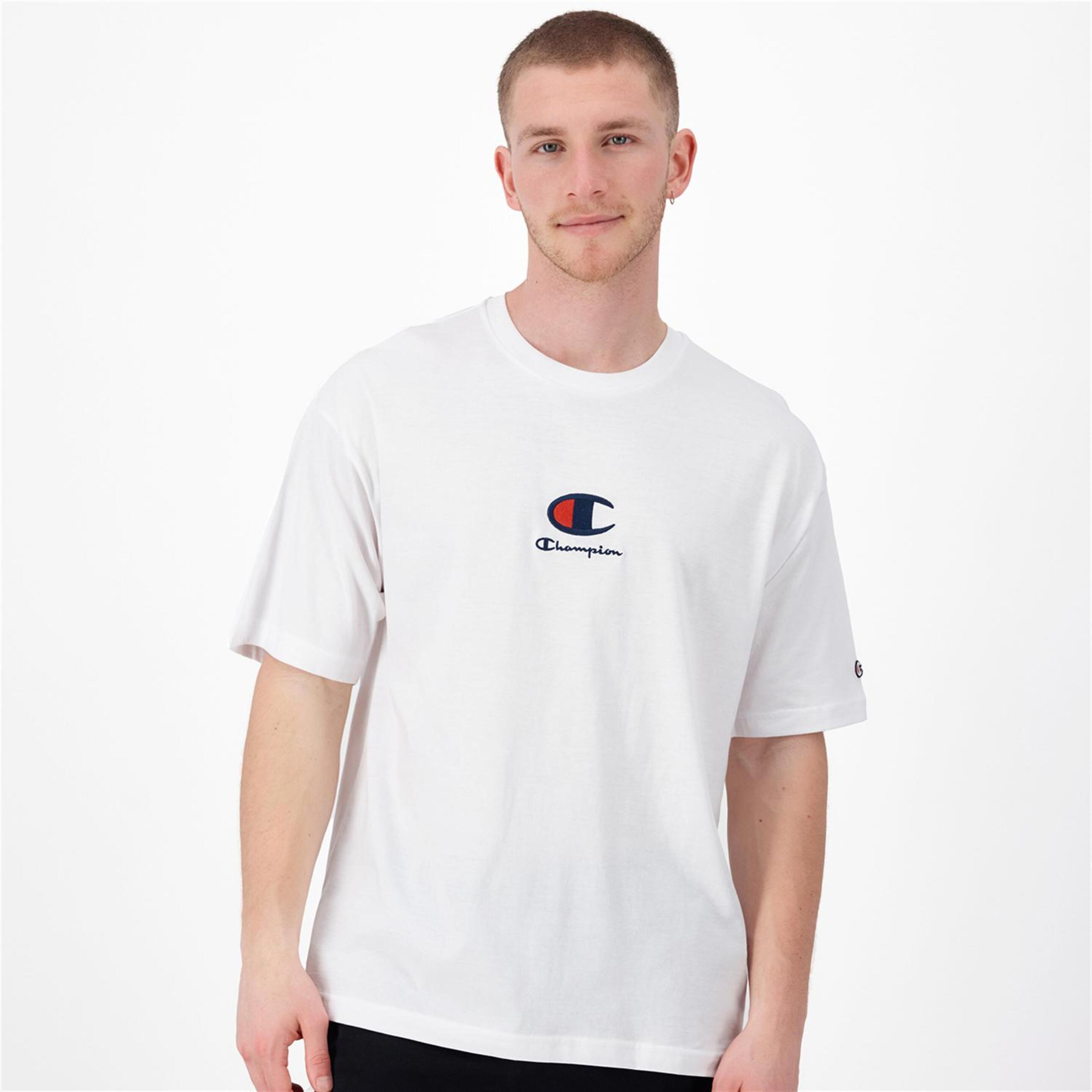Champion C Logo - blanco - T-shirt Oversize Homem