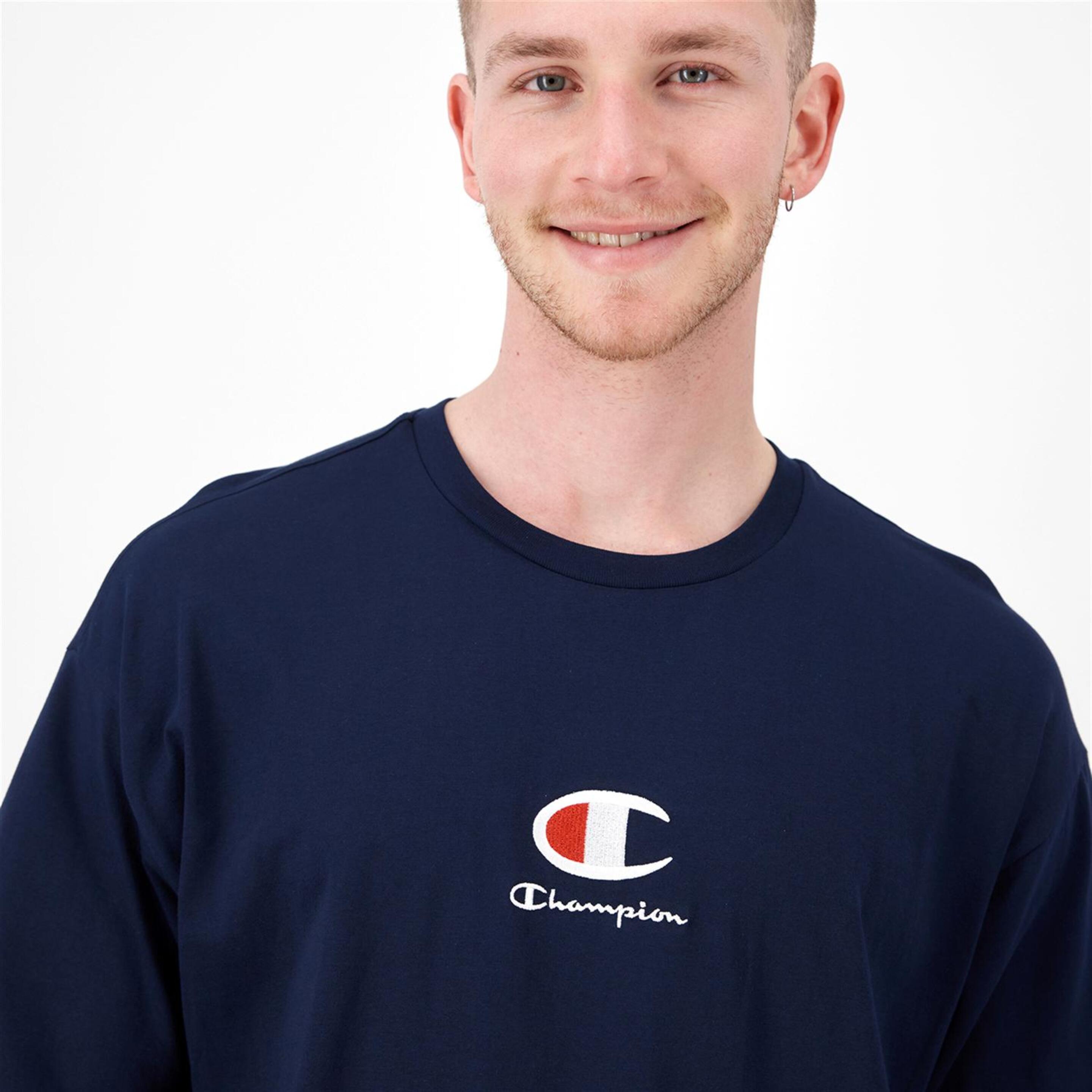 Champion C Logo - Marino - Camiseta Oversize Hombre