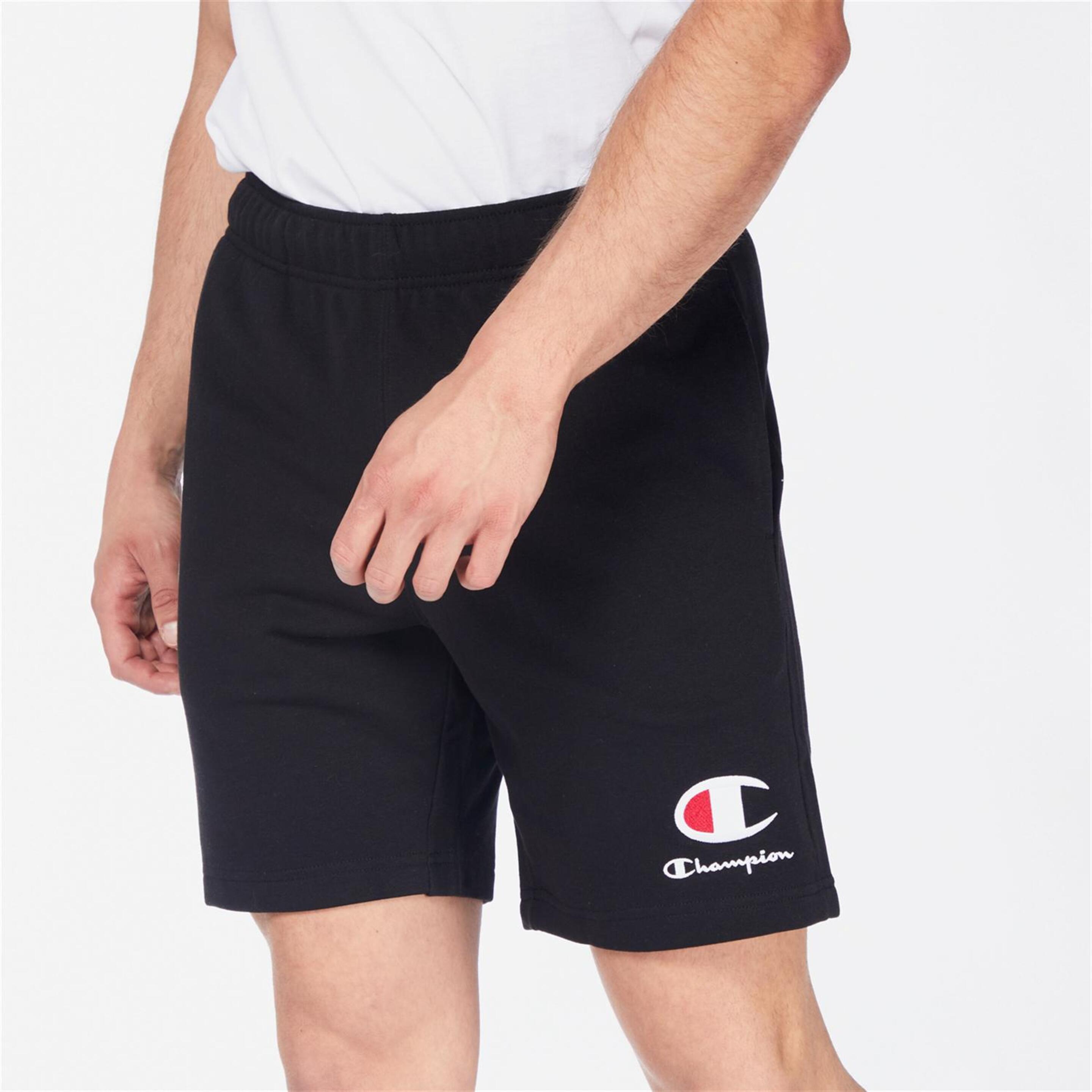 Champion C Logo - negro - Pantalón Corto Hombre