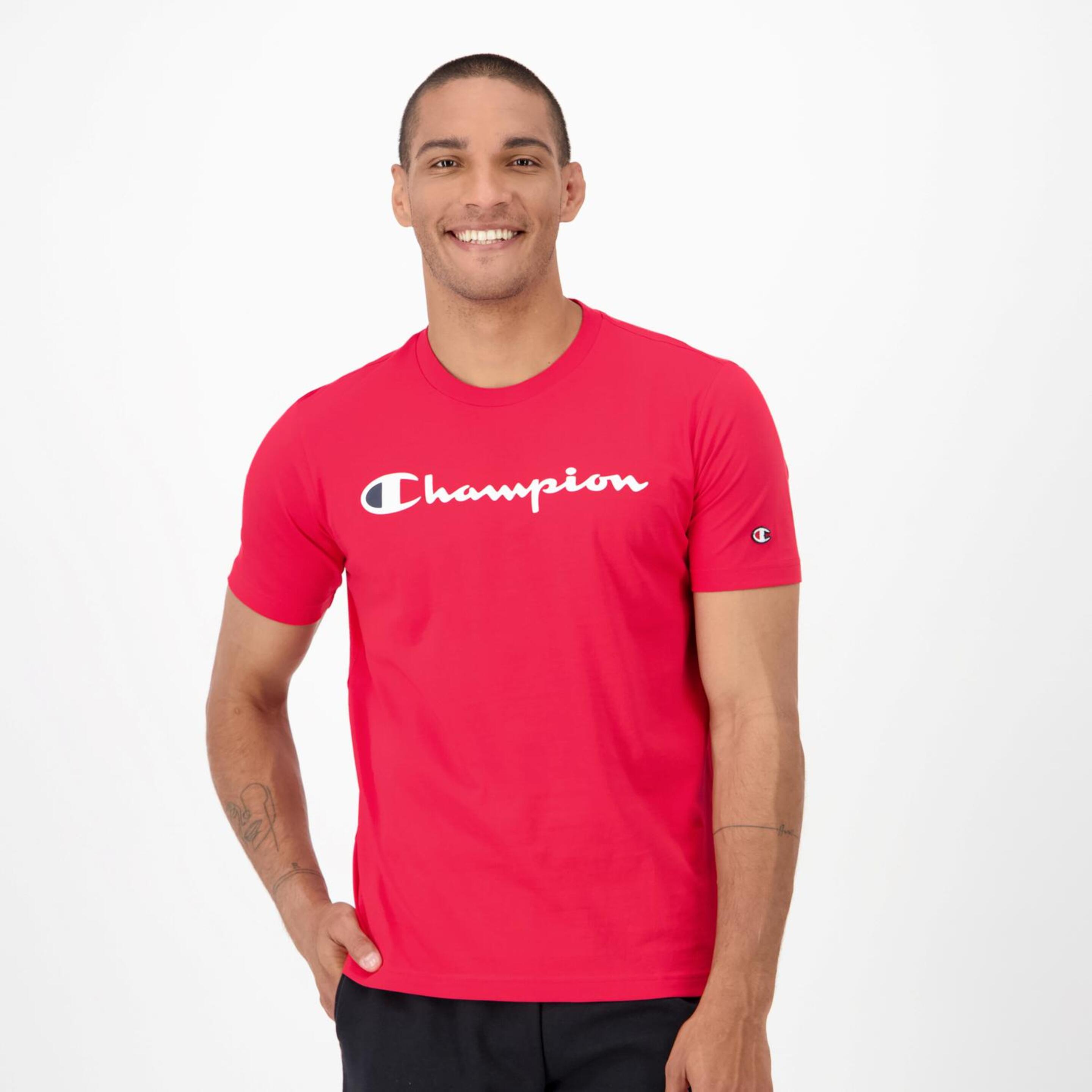 T-shirt Champion - rojo - T-shirt Homem