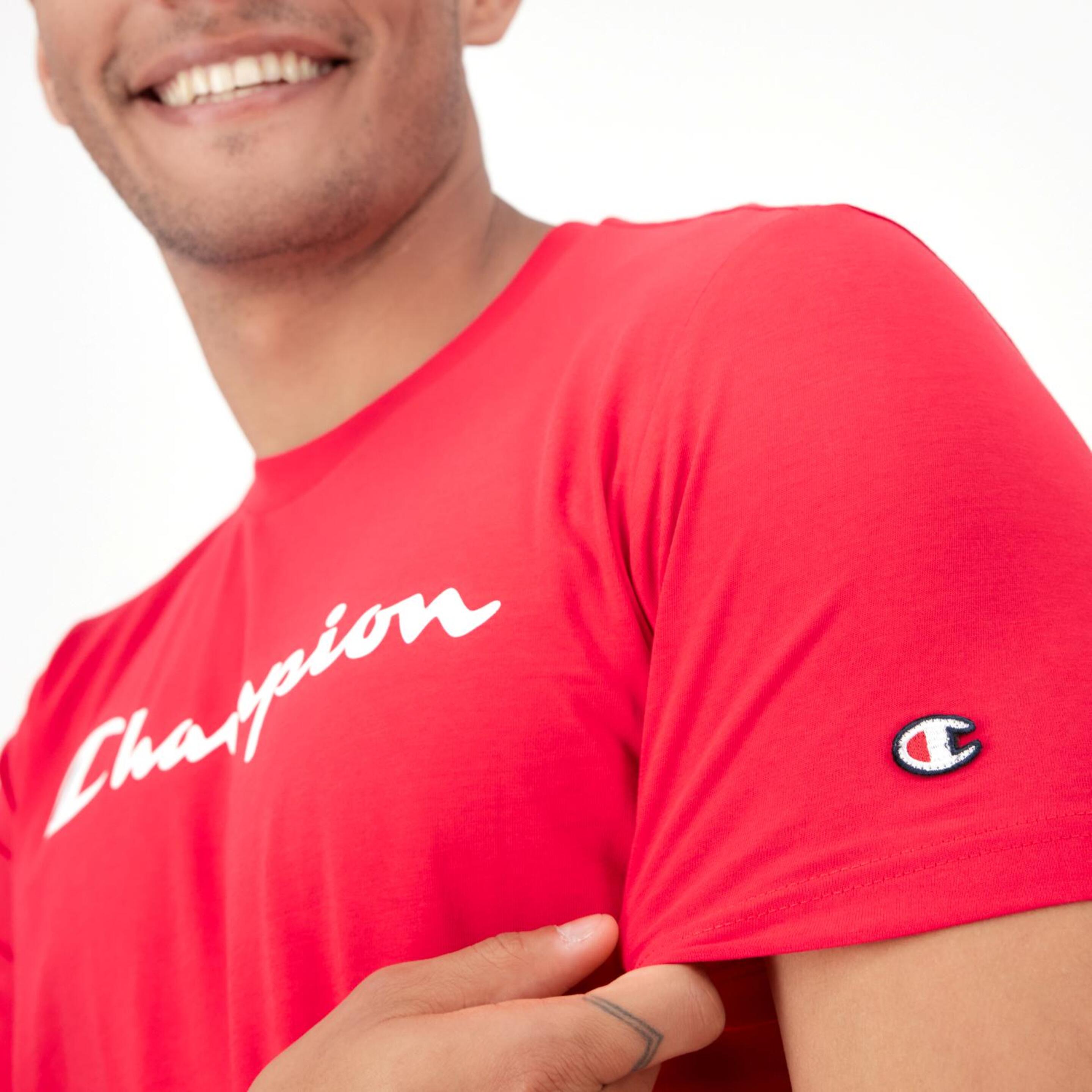Camiseta Champion - Rojo - Camiseta Hombre