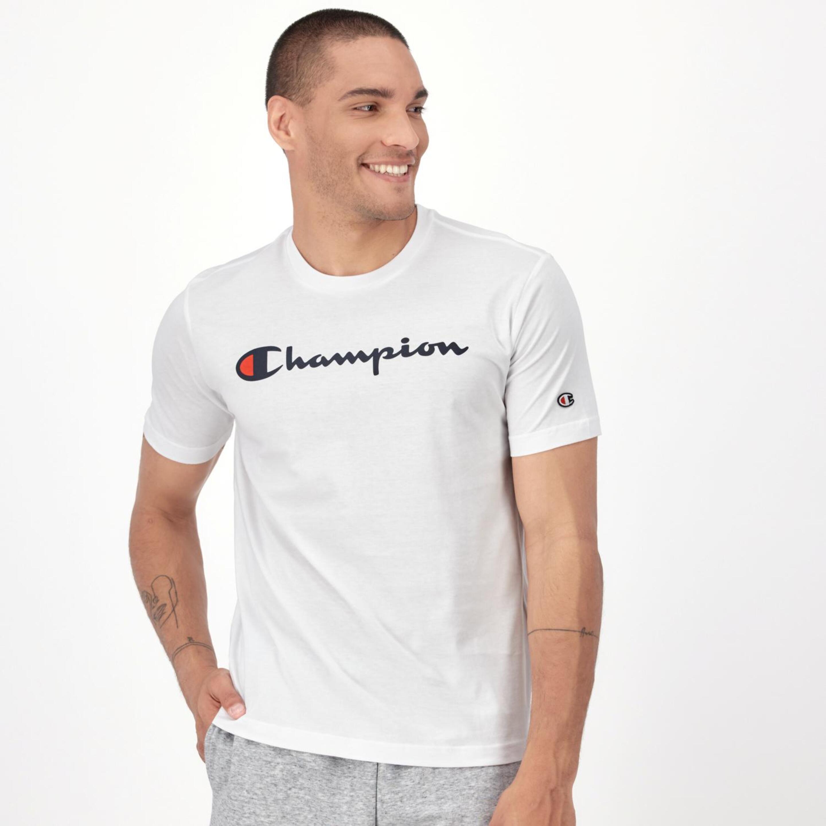 Camiseta Champion - blanco - Camiseta Hombre