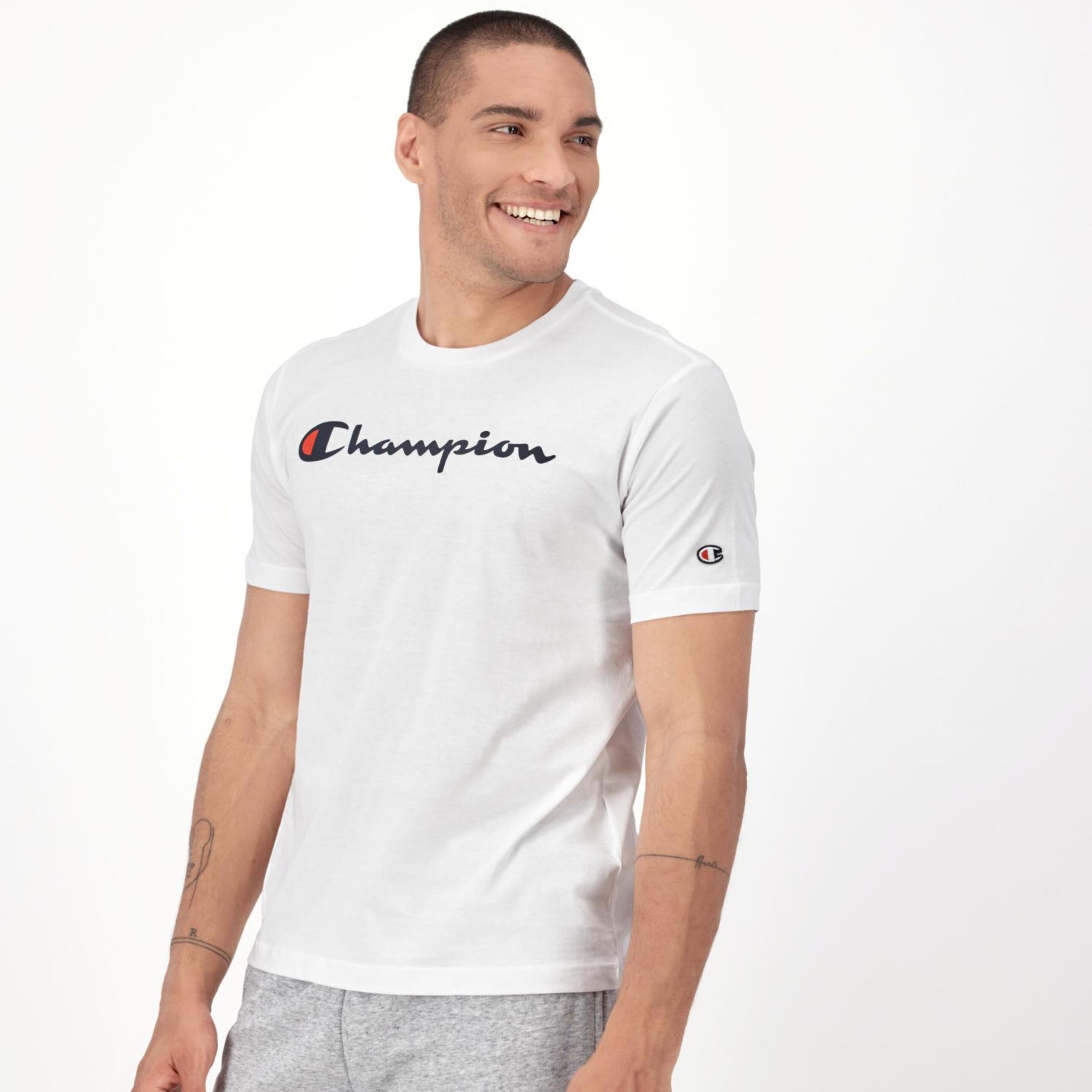 Camiseta Champion - Blanco - Camiseta Hombre