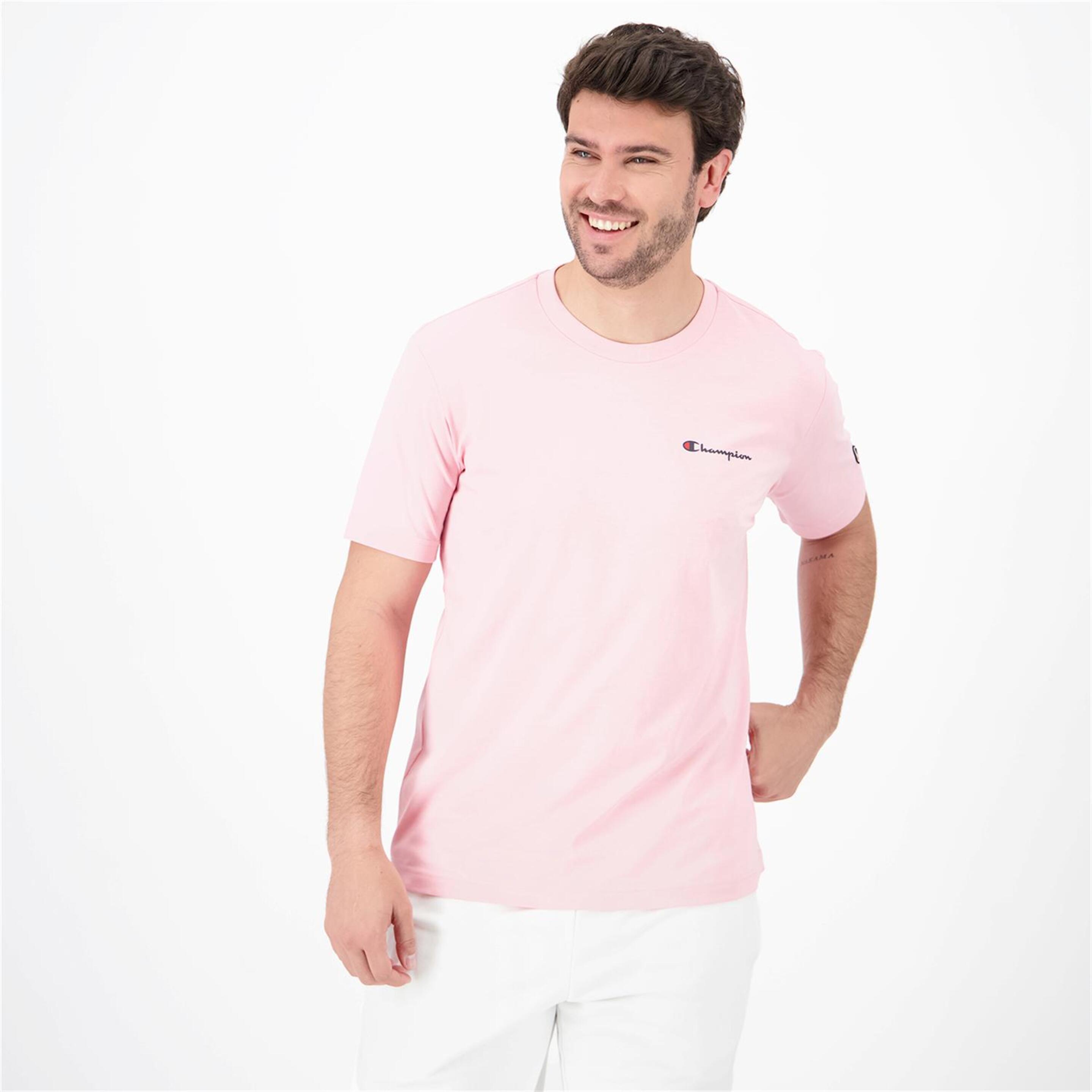 Champion Small Logo - rosa - Camiseta Hombre