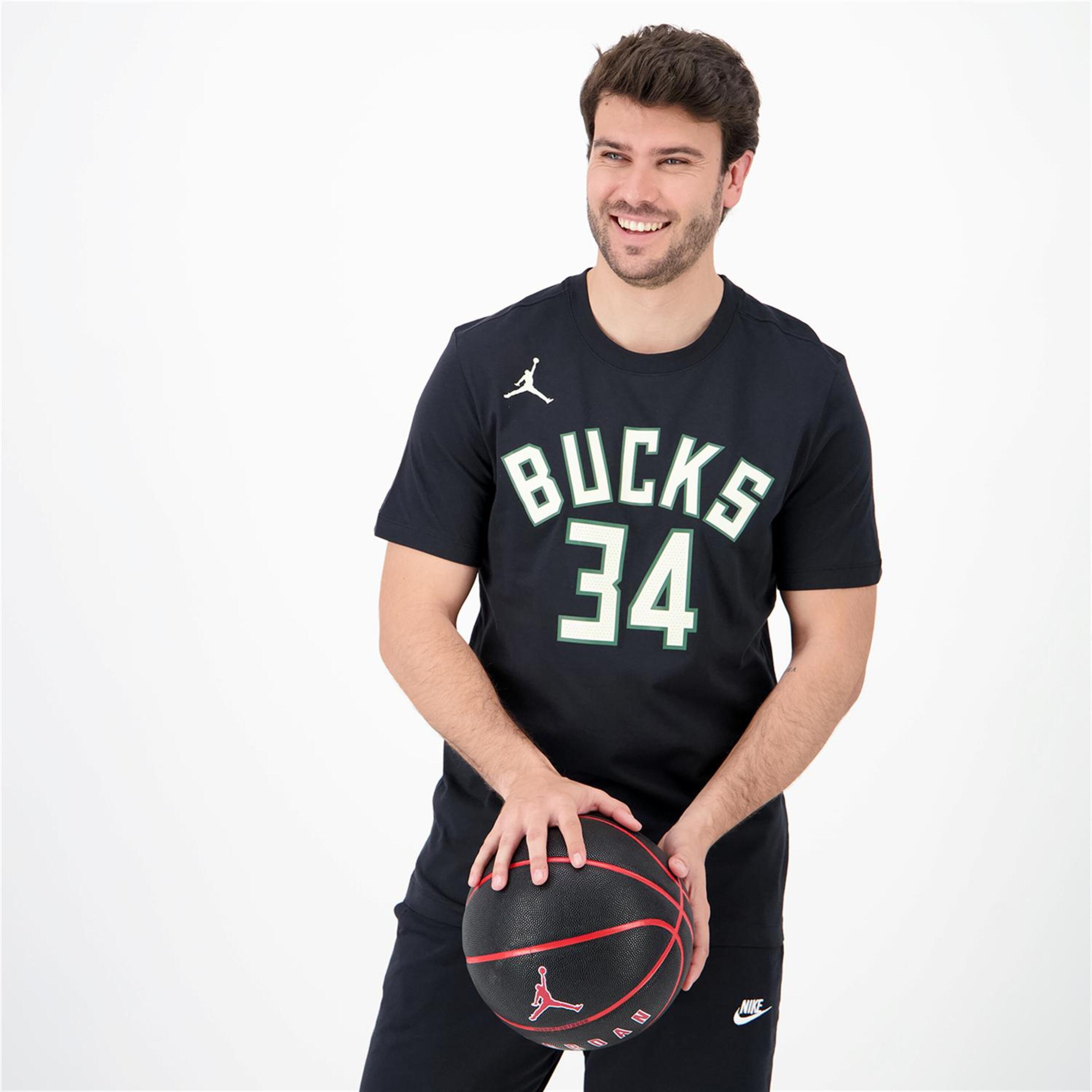 Nike Antetokounmp M. Bucks - negro - Camiseta Baloncesto Hombre