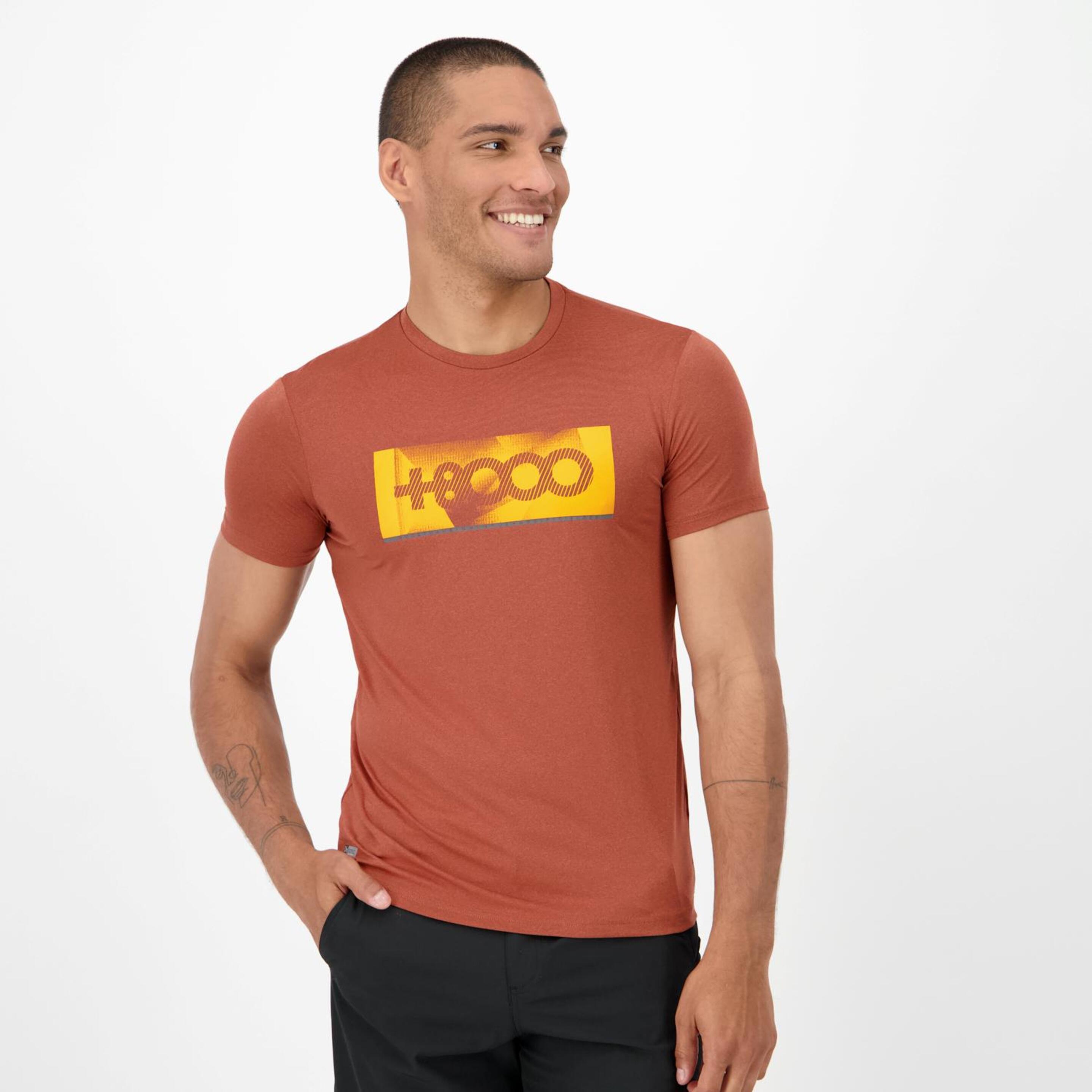 +8000 Lasten - naranja - Camiseta Montaña Hombre