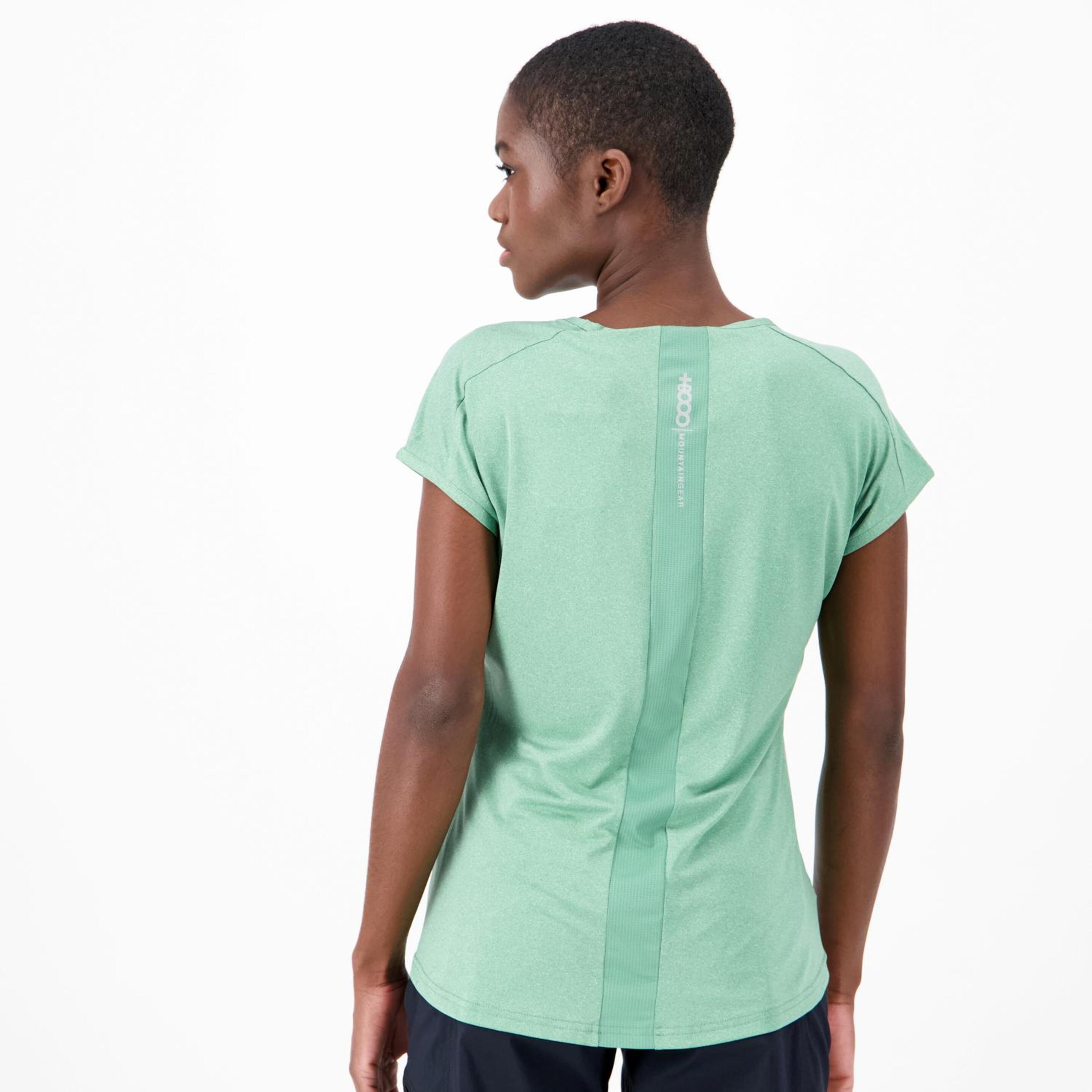 +8000 Ribepa - Verde - Camiseta Montaña Mujer