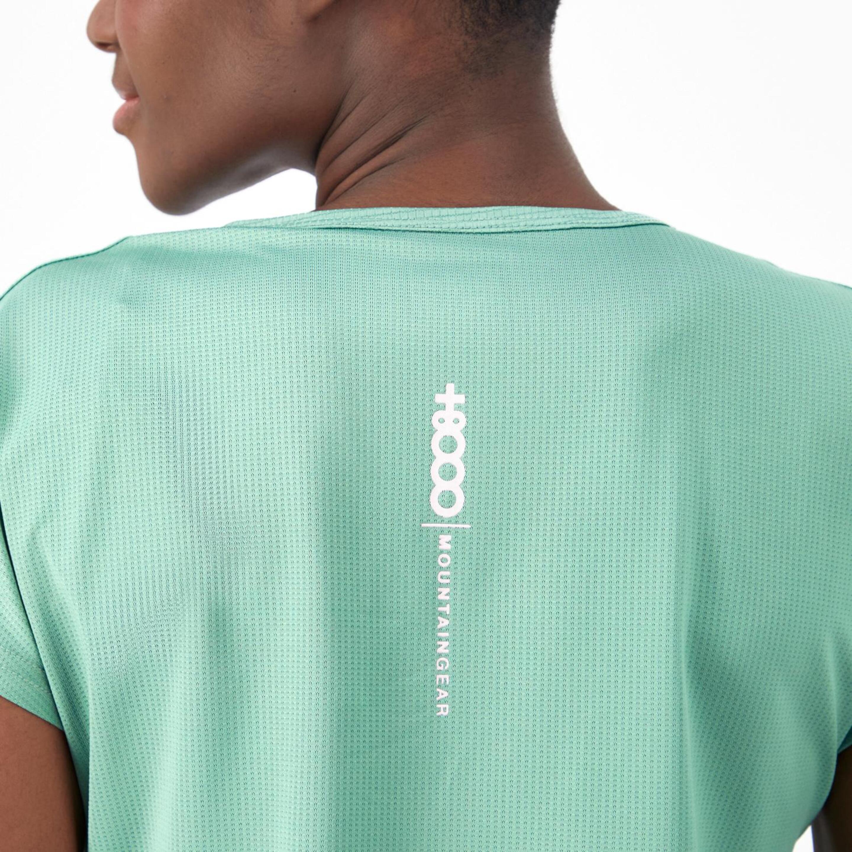 +8000 Lunada - Verde - Camiseta Montaña Mujer