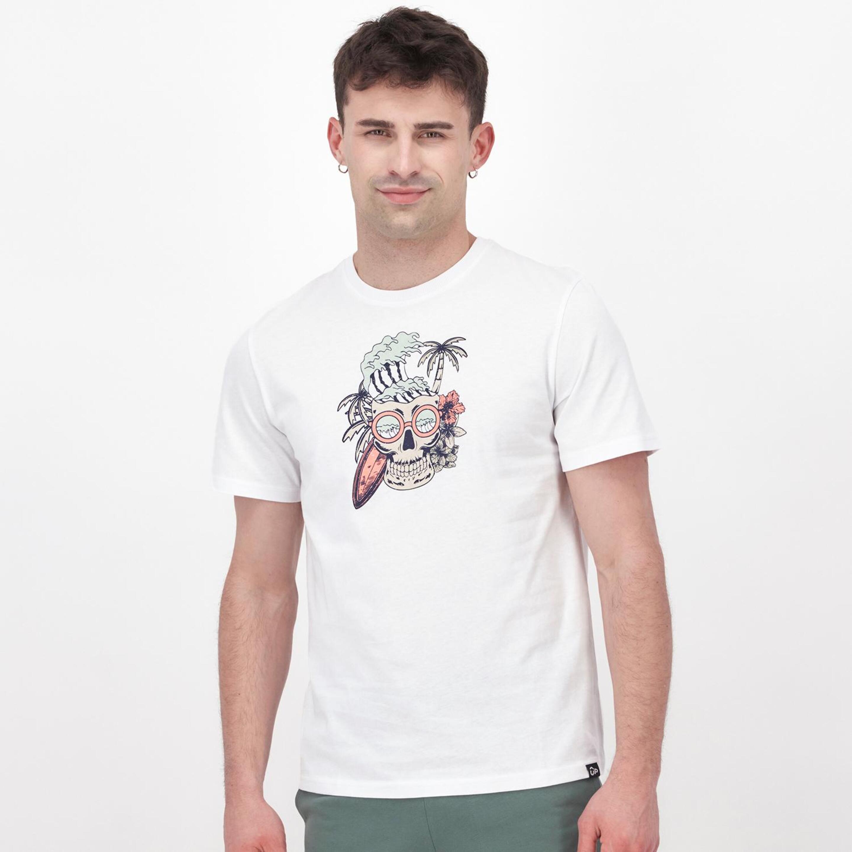 Up Stamps - blanco - Camiseta Hombre
