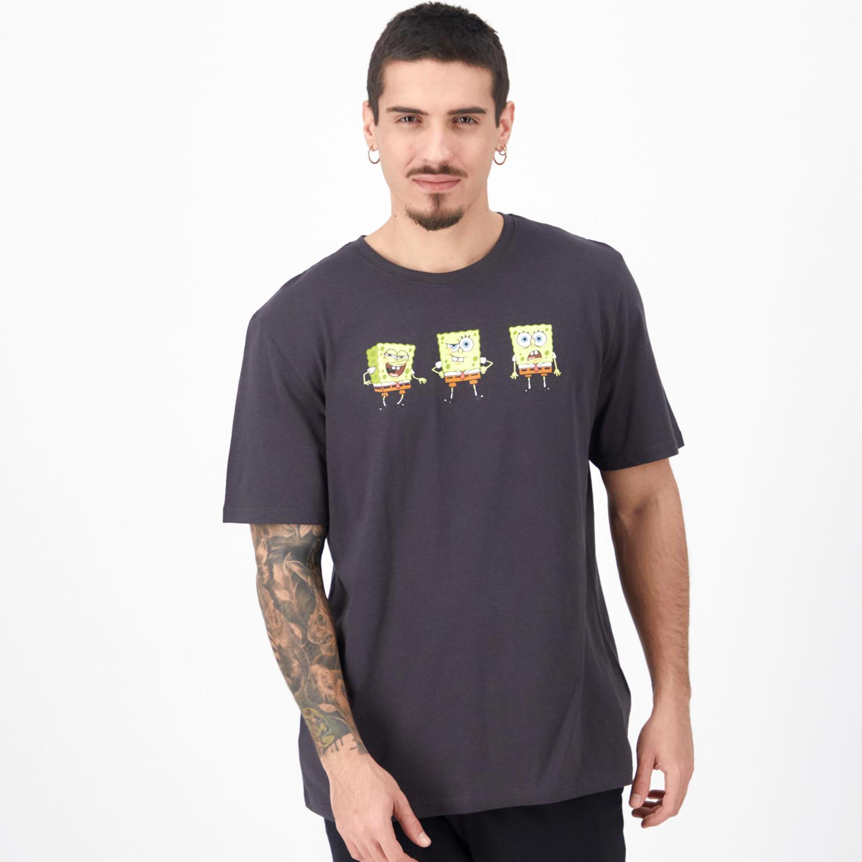Camiseta Bob Esponja - gris - Camiseta Hombre