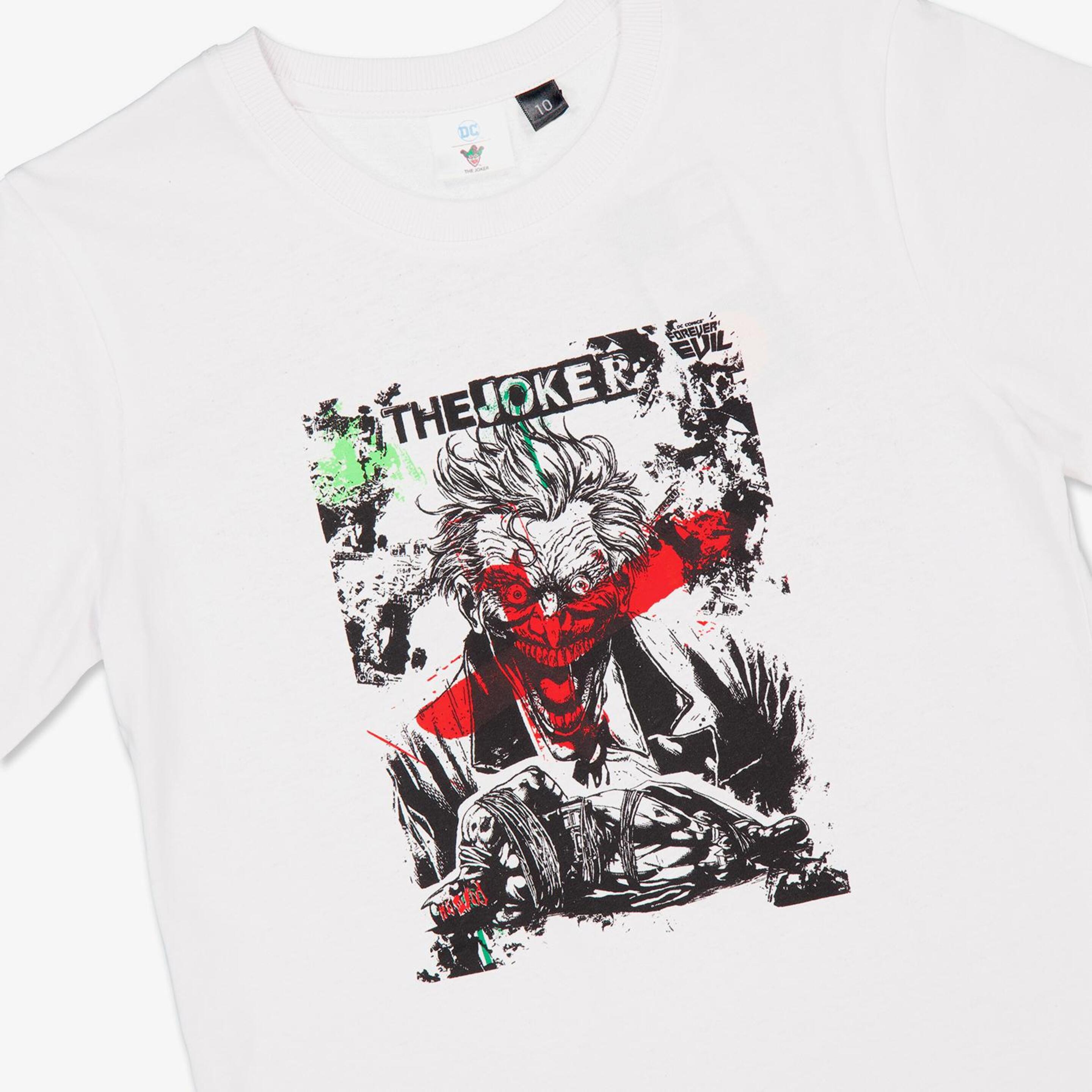 Camiseta Joker - Blanco - Camiseta Niño DC Comics