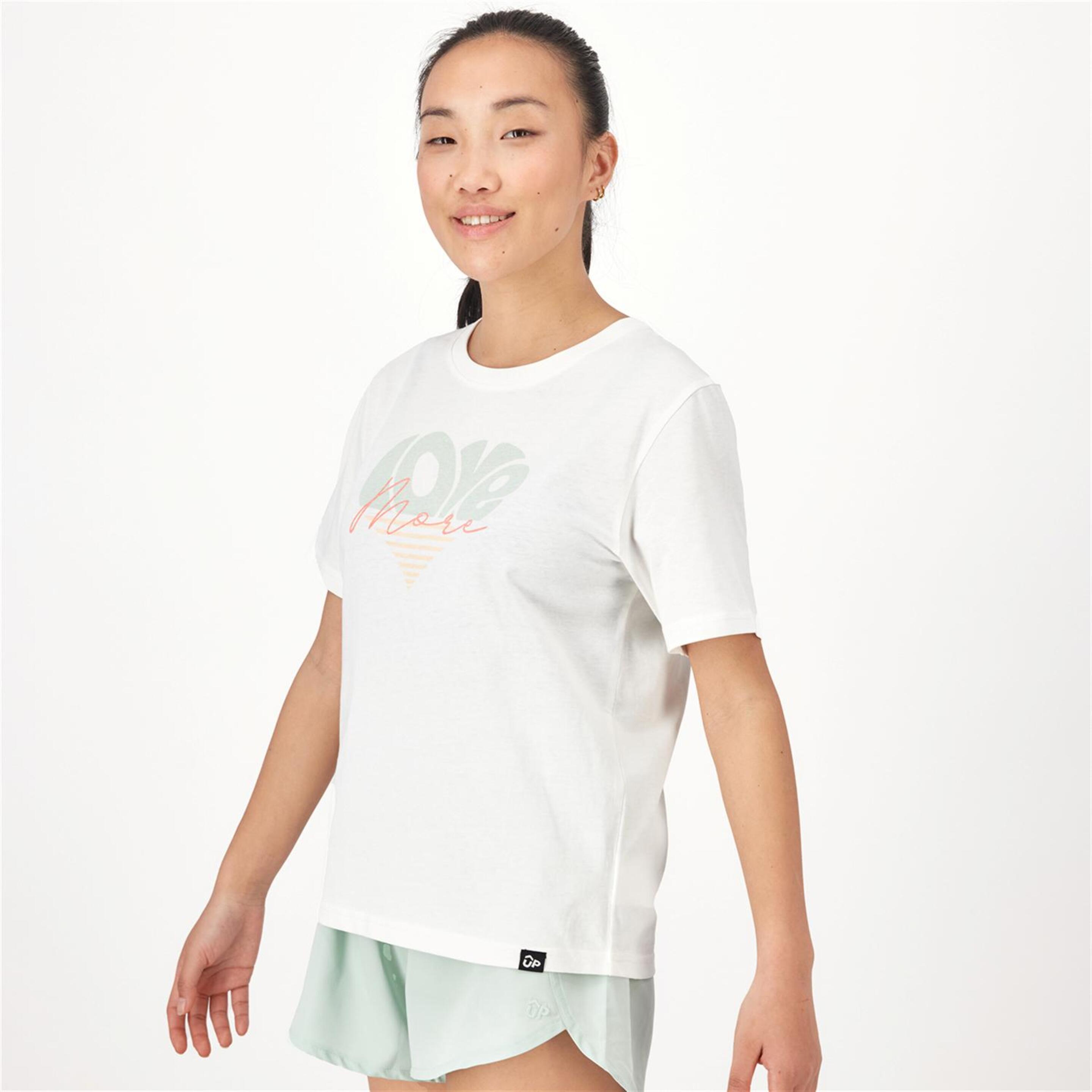 Up Stamps - Blanco - Camiseta Mujer