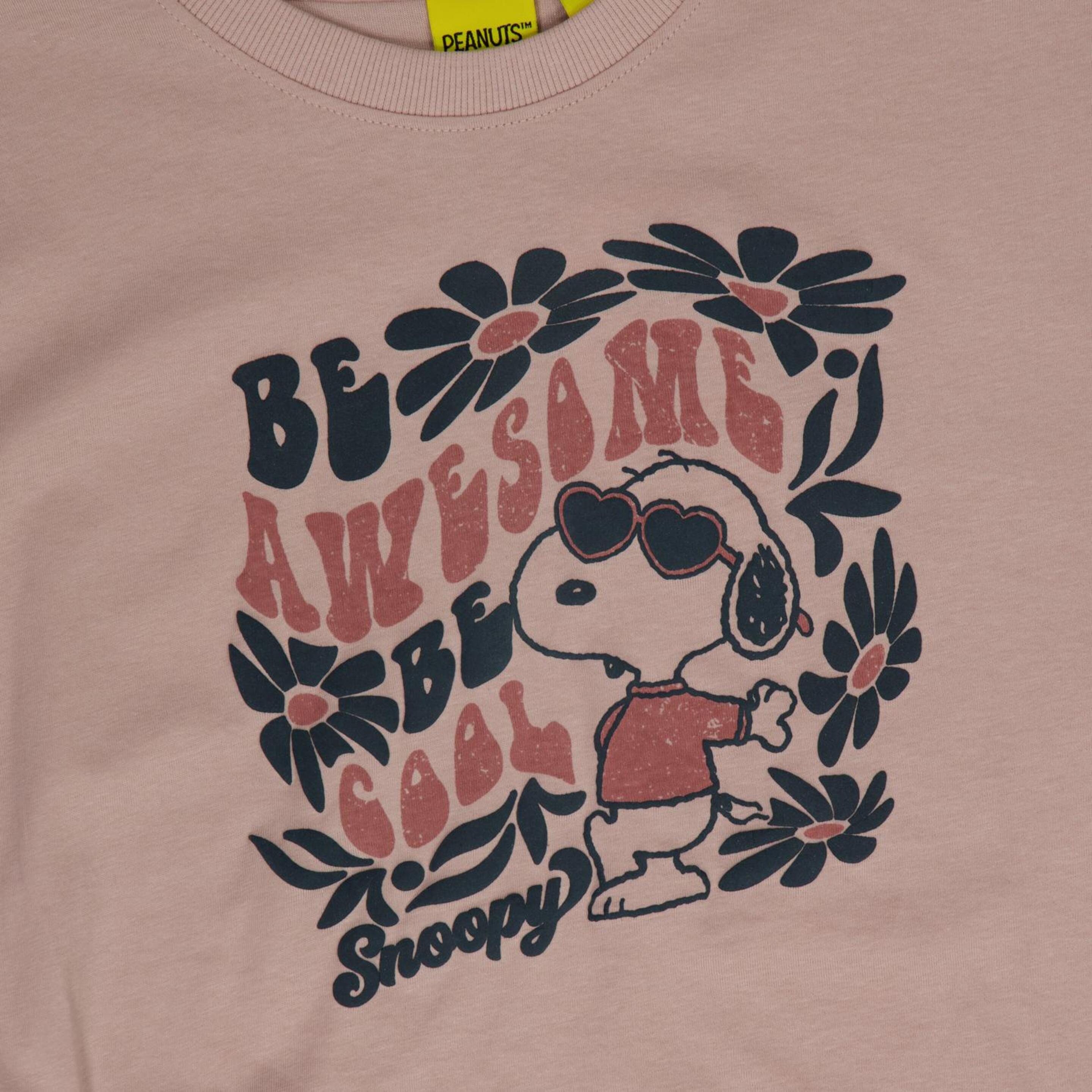 Camiseta Snoopy - Rosa - Camiseta Niña Peanuts