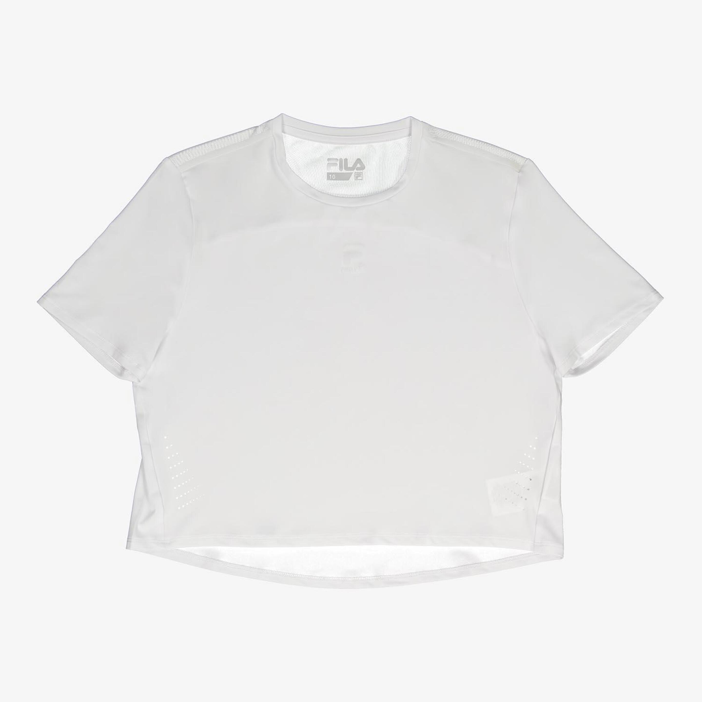 Camiseta Fila - blanco - Camiseta Crop Tenis Niña