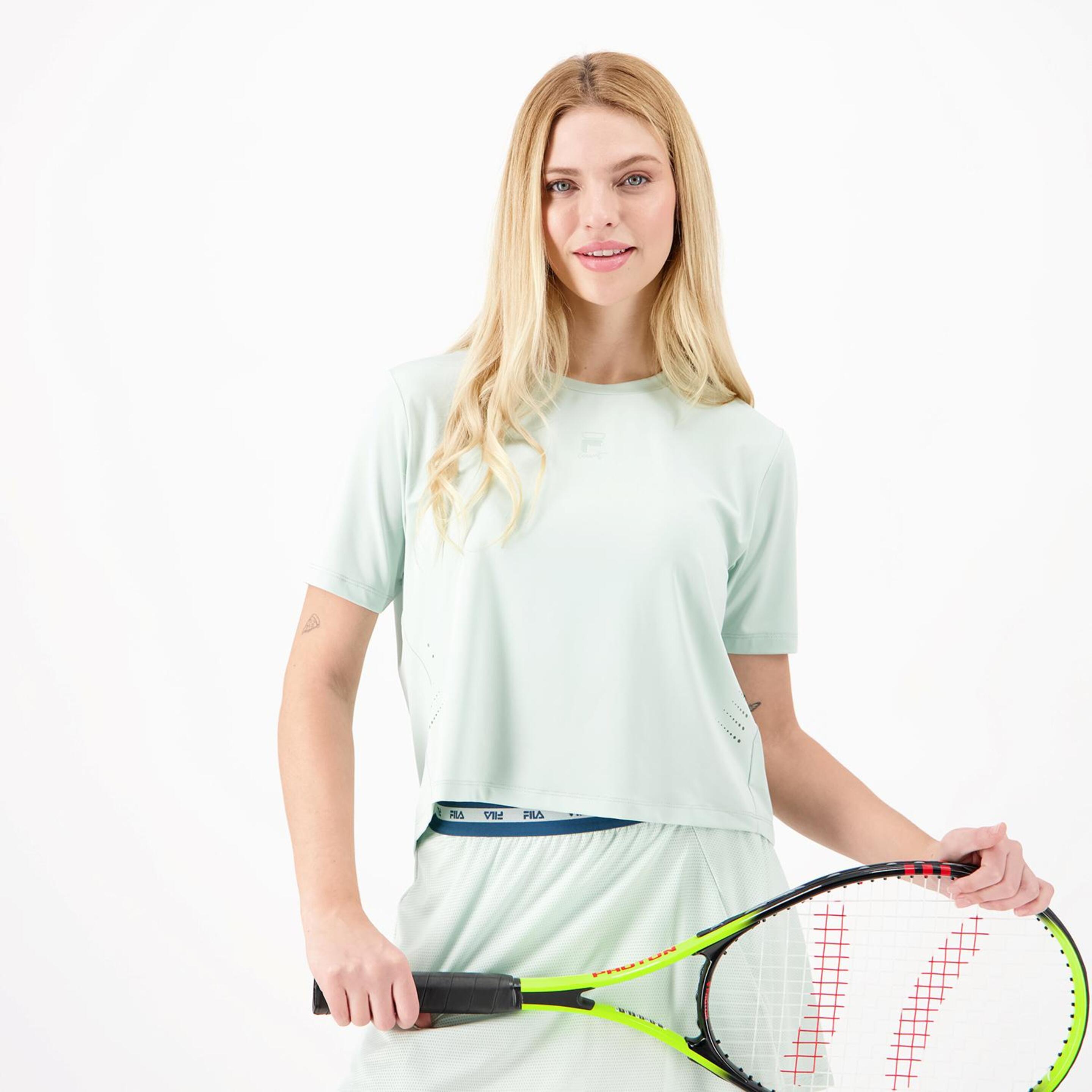 Camiseta Fila - verde - Camiseta Tenis Mujer