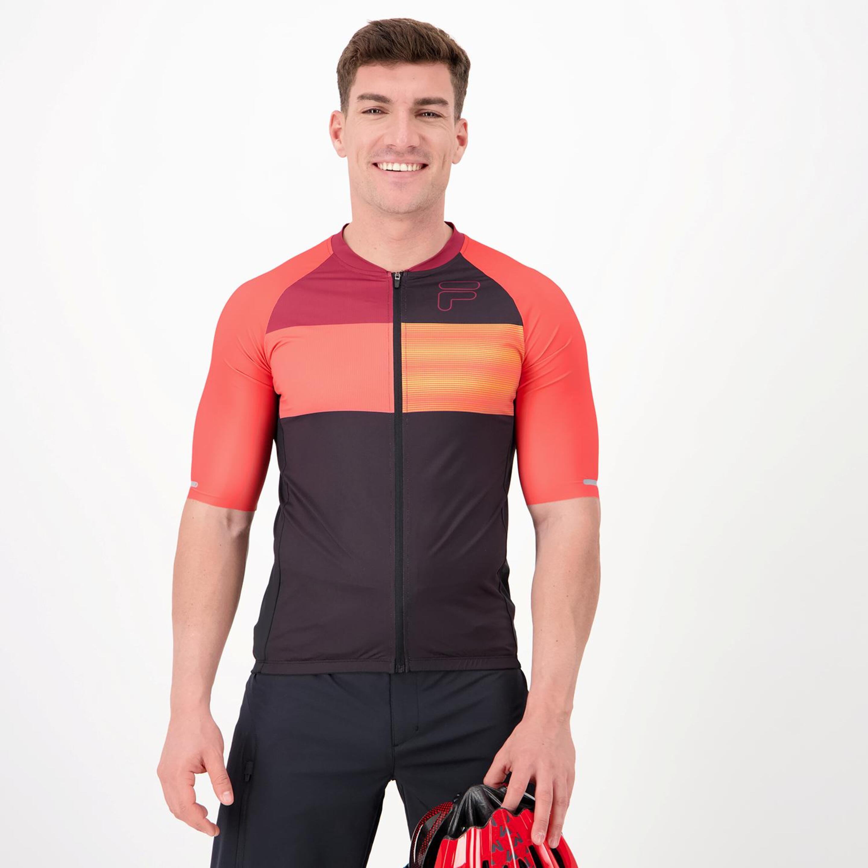 Fila Road - Vermelho - Jersey Ciclismo Homem | Sport Zone