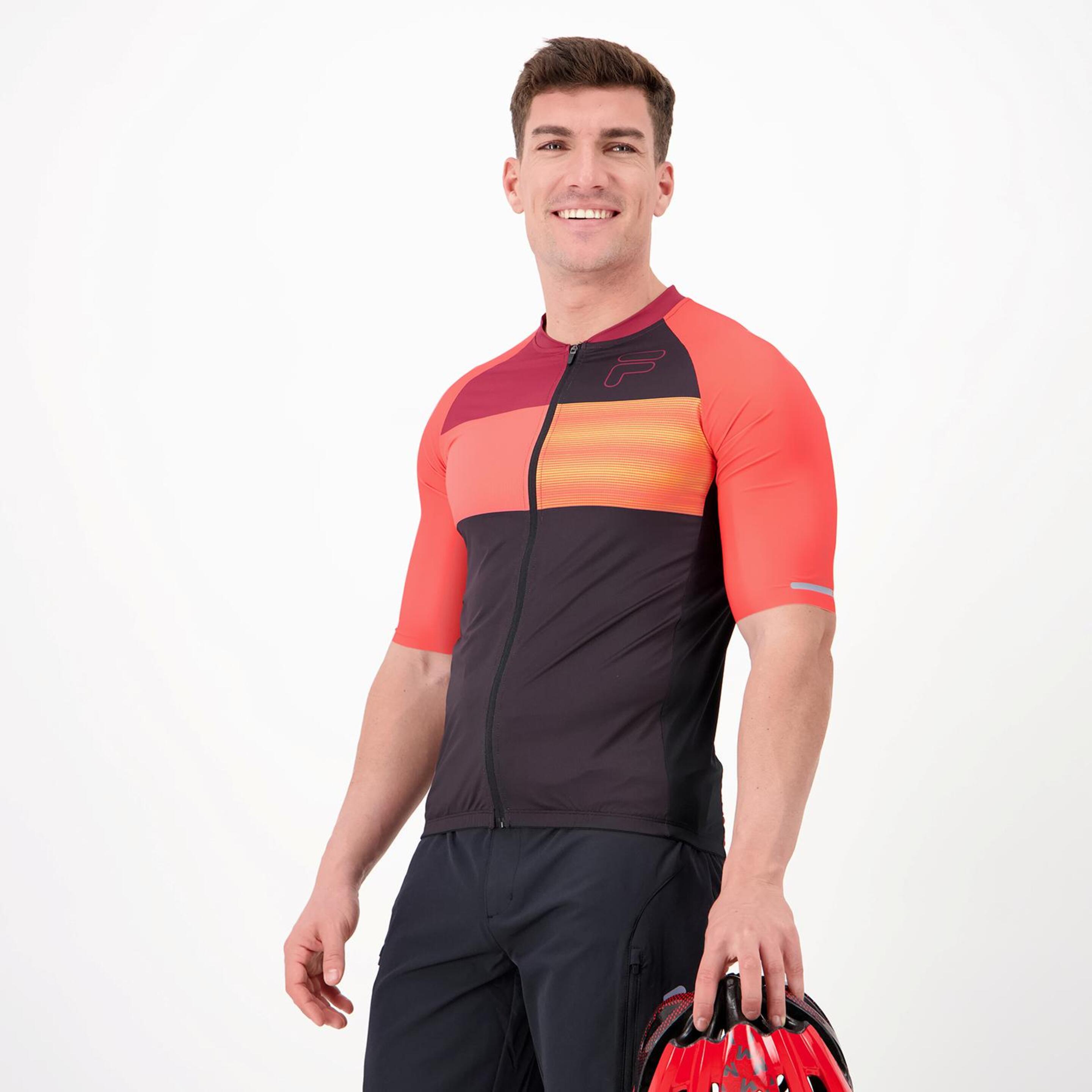 Fila Road - Vermelho - Jersey Ciclismo Homem | Sport Zone