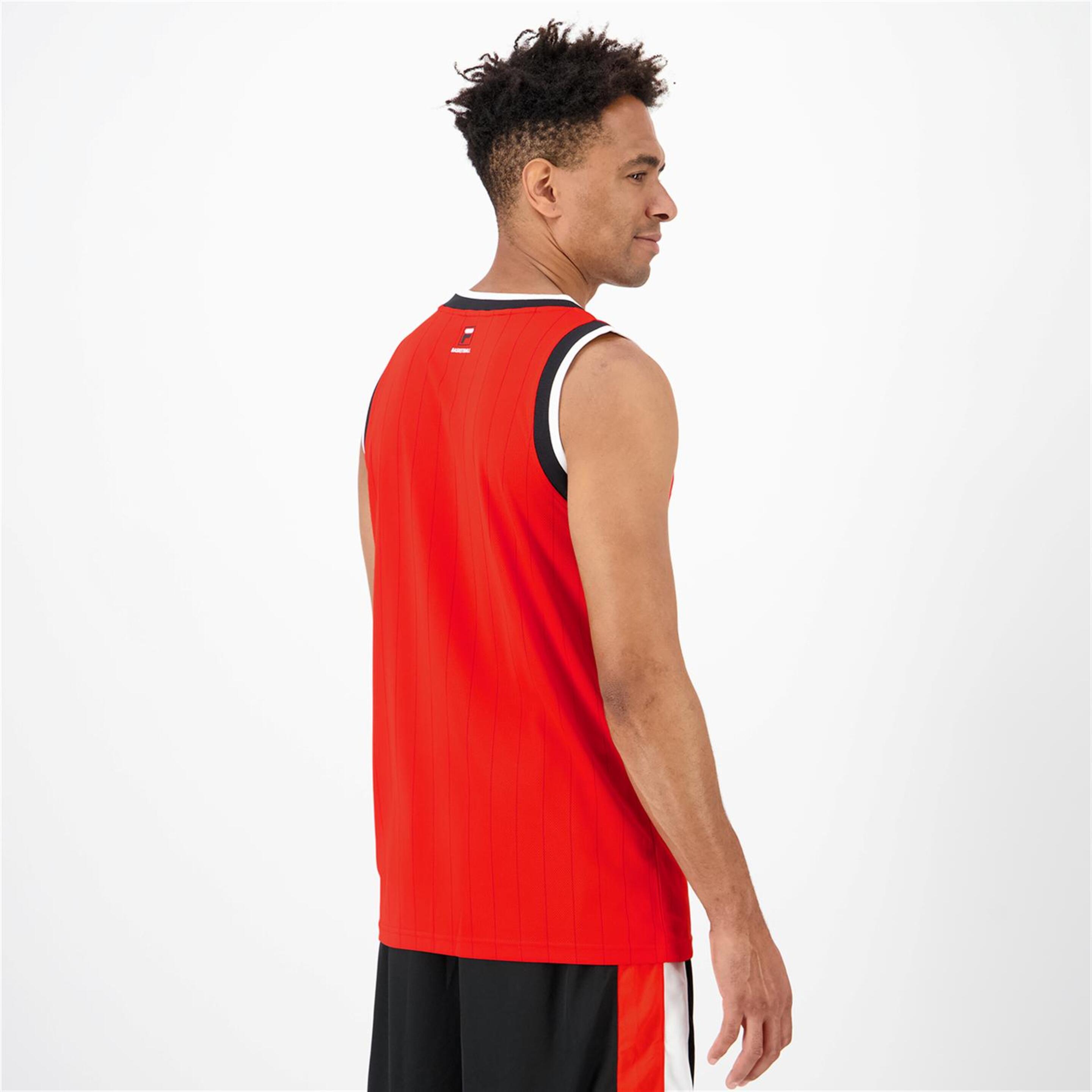Camiseta Fila - Rojo - Camiseta Baloncesto Hombre